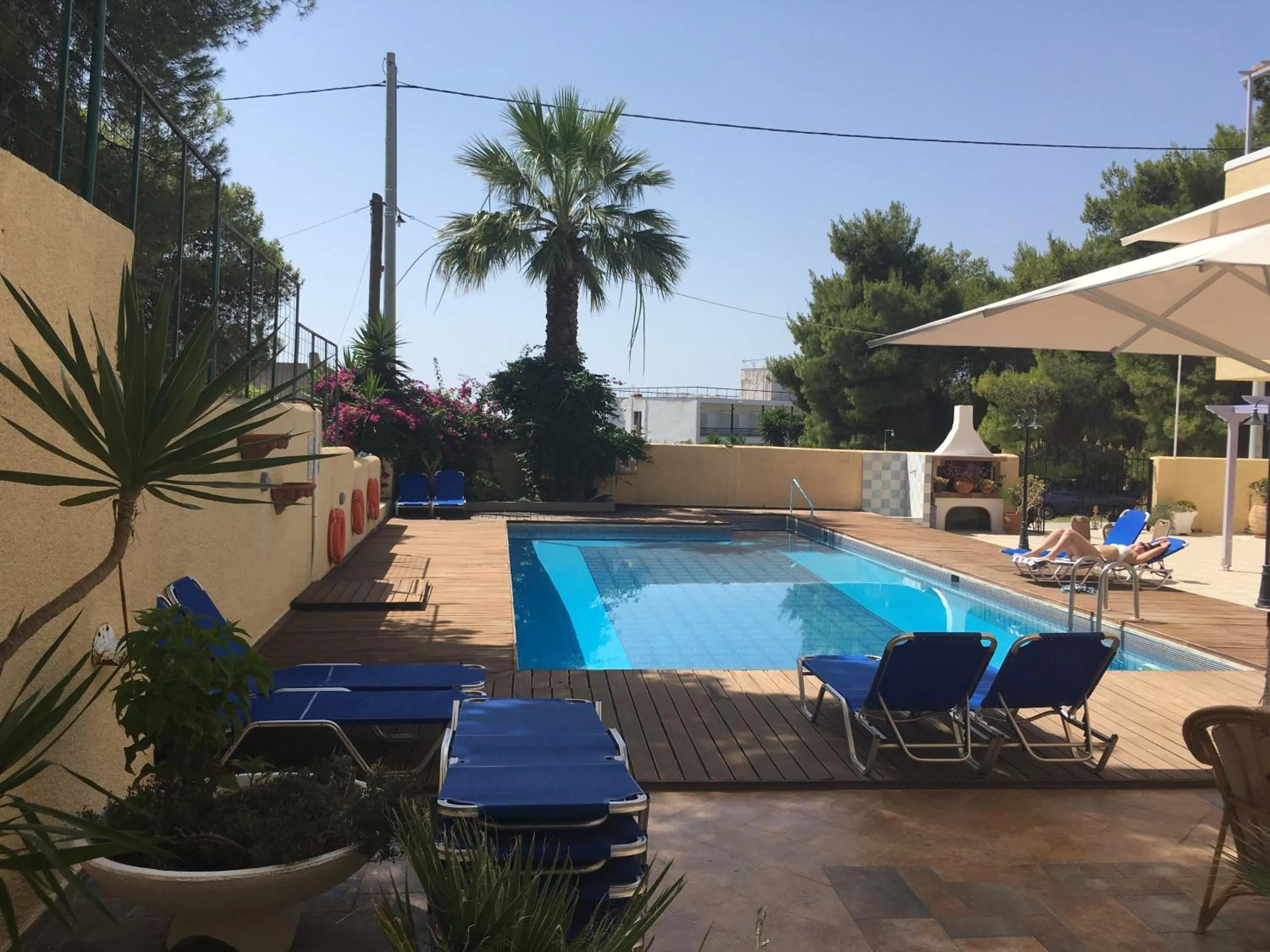 Pool view in Katerina Hotel