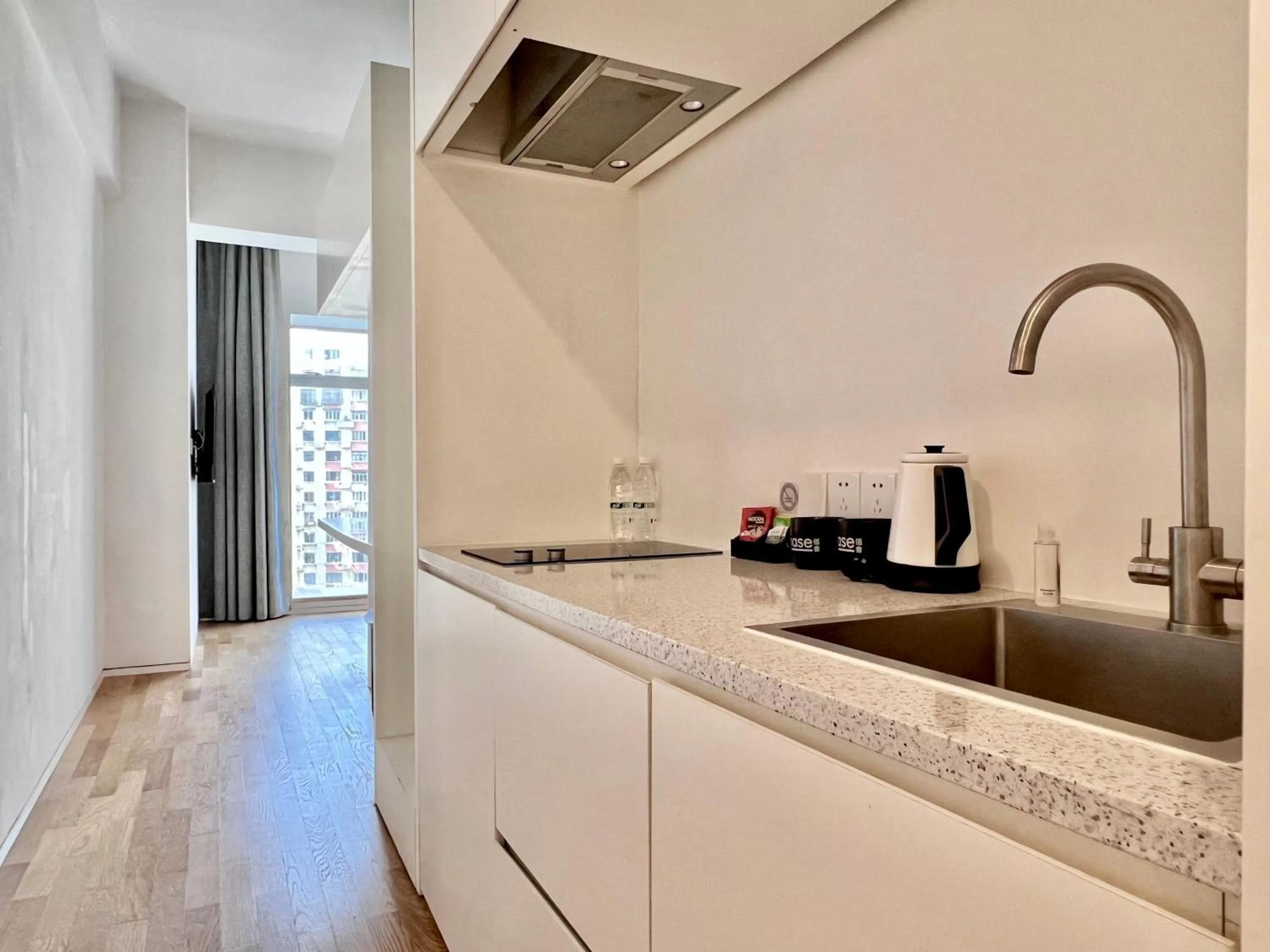 kitchen in base-Shanghai SUHE Serviced Apartment, Near East Nanjing Road & People's Square