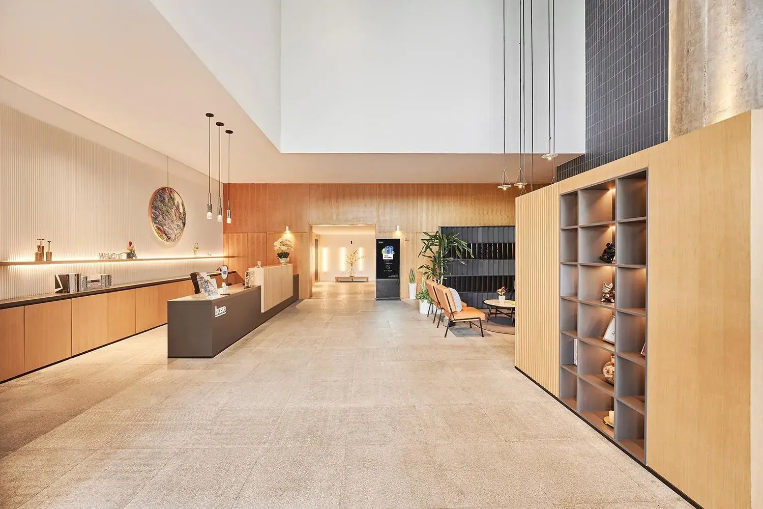 Lobby or reception in base-Shanghai SUHE Serviced Apartment, Near East Nanjing Road & People's Square Lobby or reception in base-Shanghai SUHE Serviced Apartment, Near East Nanjing Road & People's Square