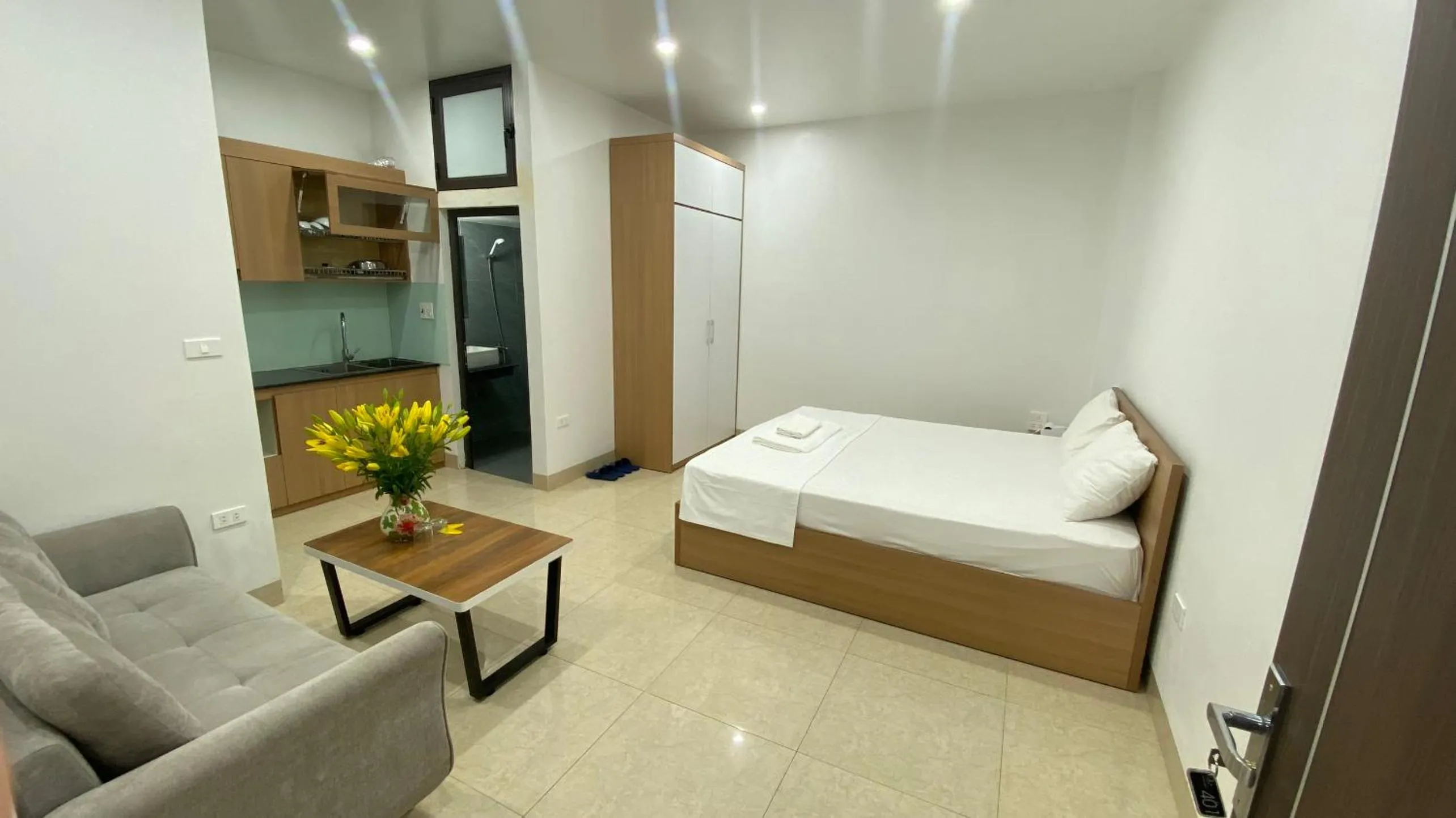 Bed in Era Apartment Tran Thai Tong