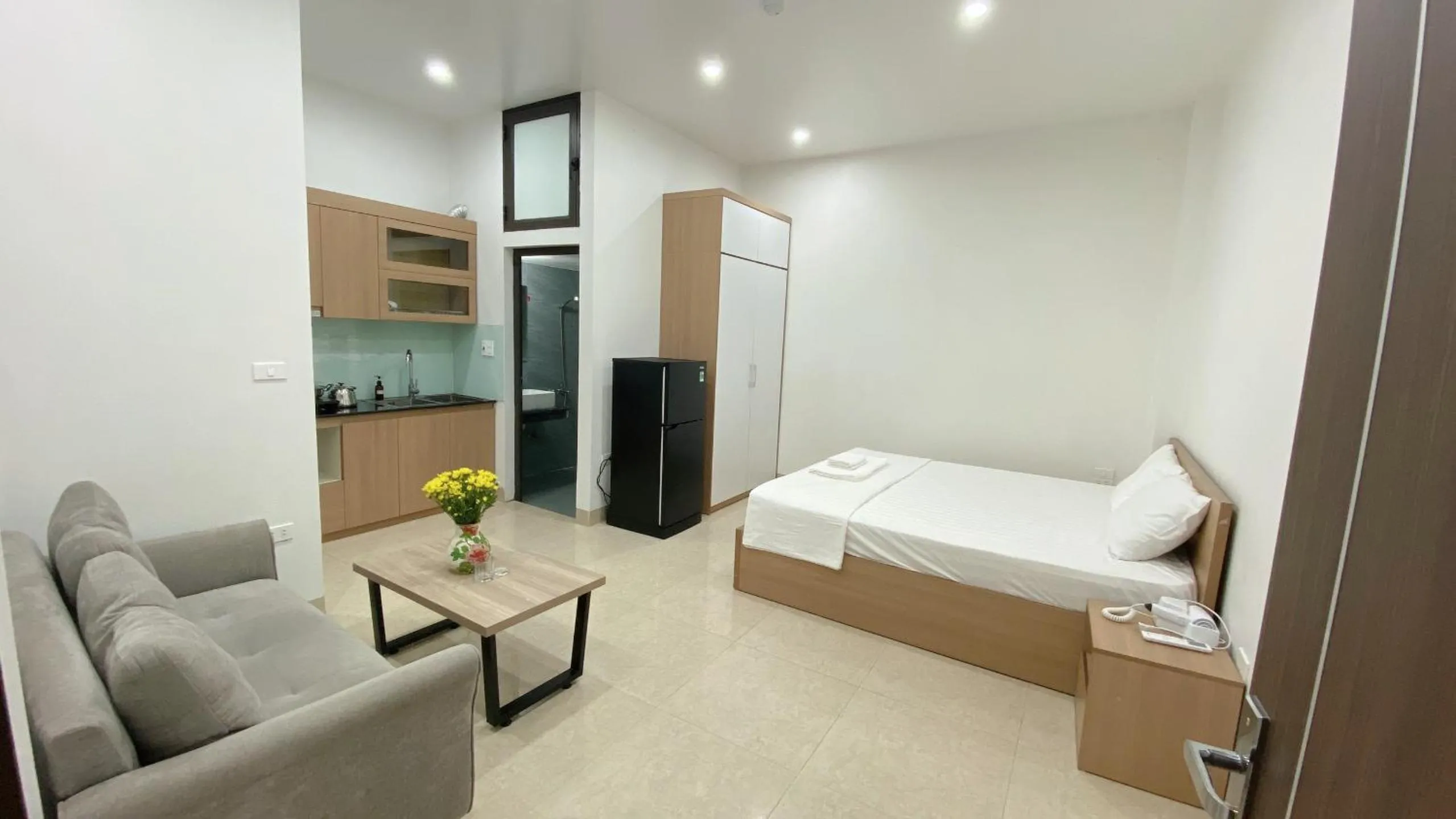 Bed in Era Apartment Tran Thai Tong