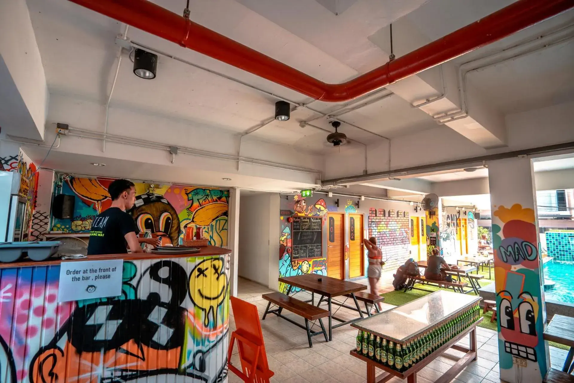 Swimming pool in Mad Monkey Chiang Mai Swimming pool in Mad Monkey Chiang Mai