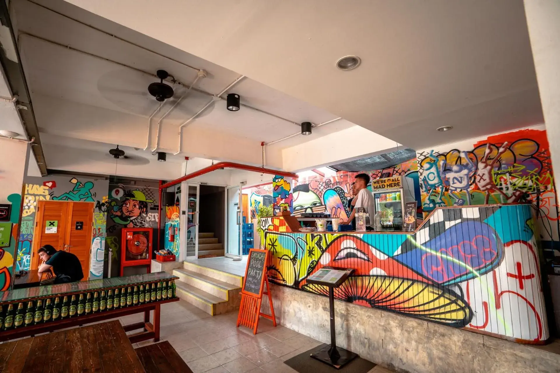 Lounge or bar in Mad Monkey Chiang Mai Lounge or bar in Mad Monkey Chiang Mai