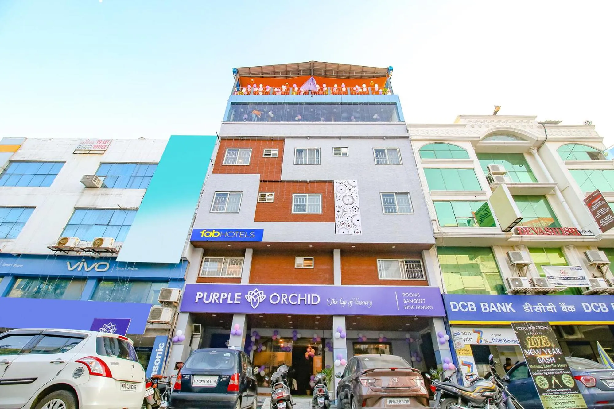 Property building in FabHotel Prime Purple Orchid