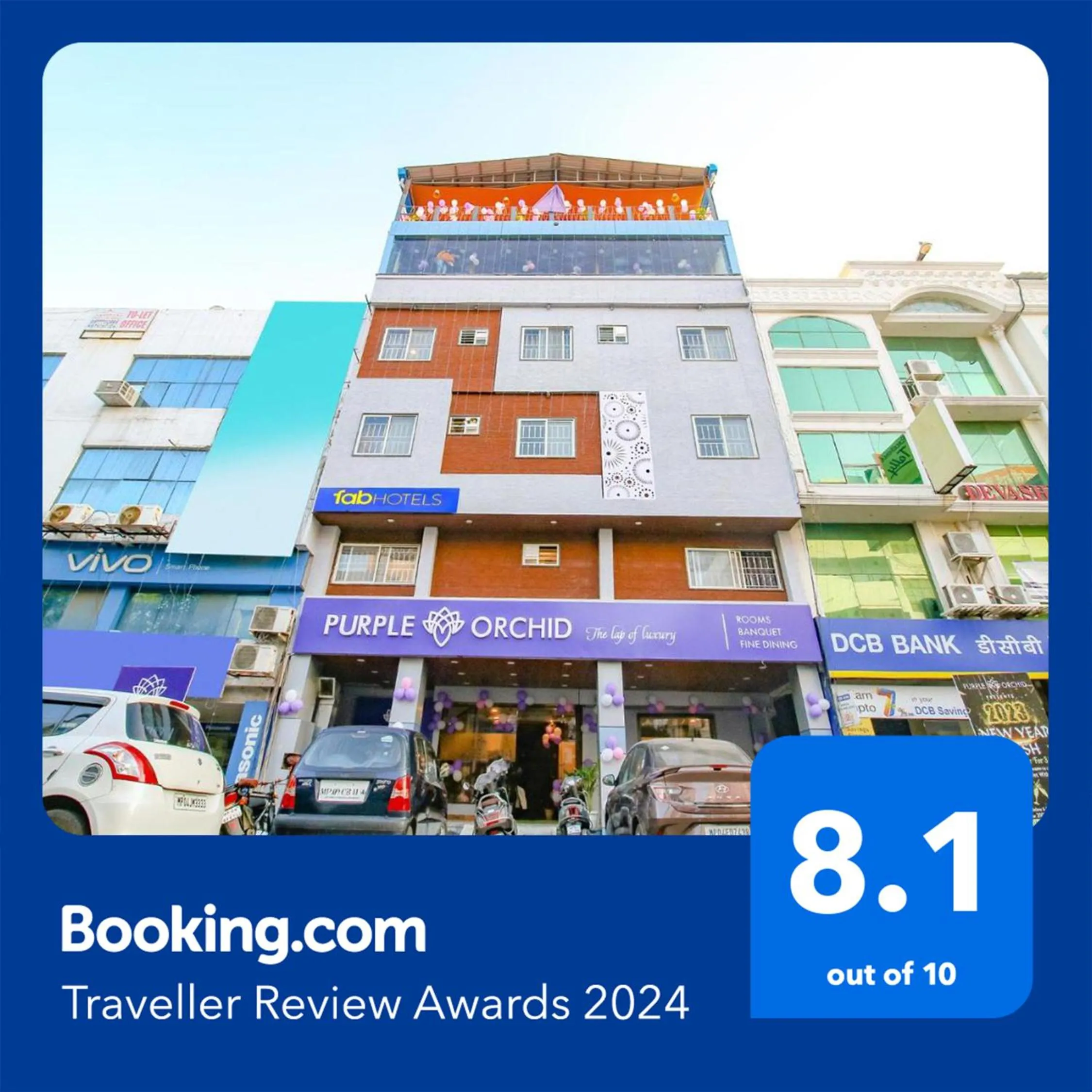 Bed in FabHotel Prime Purple Orchid