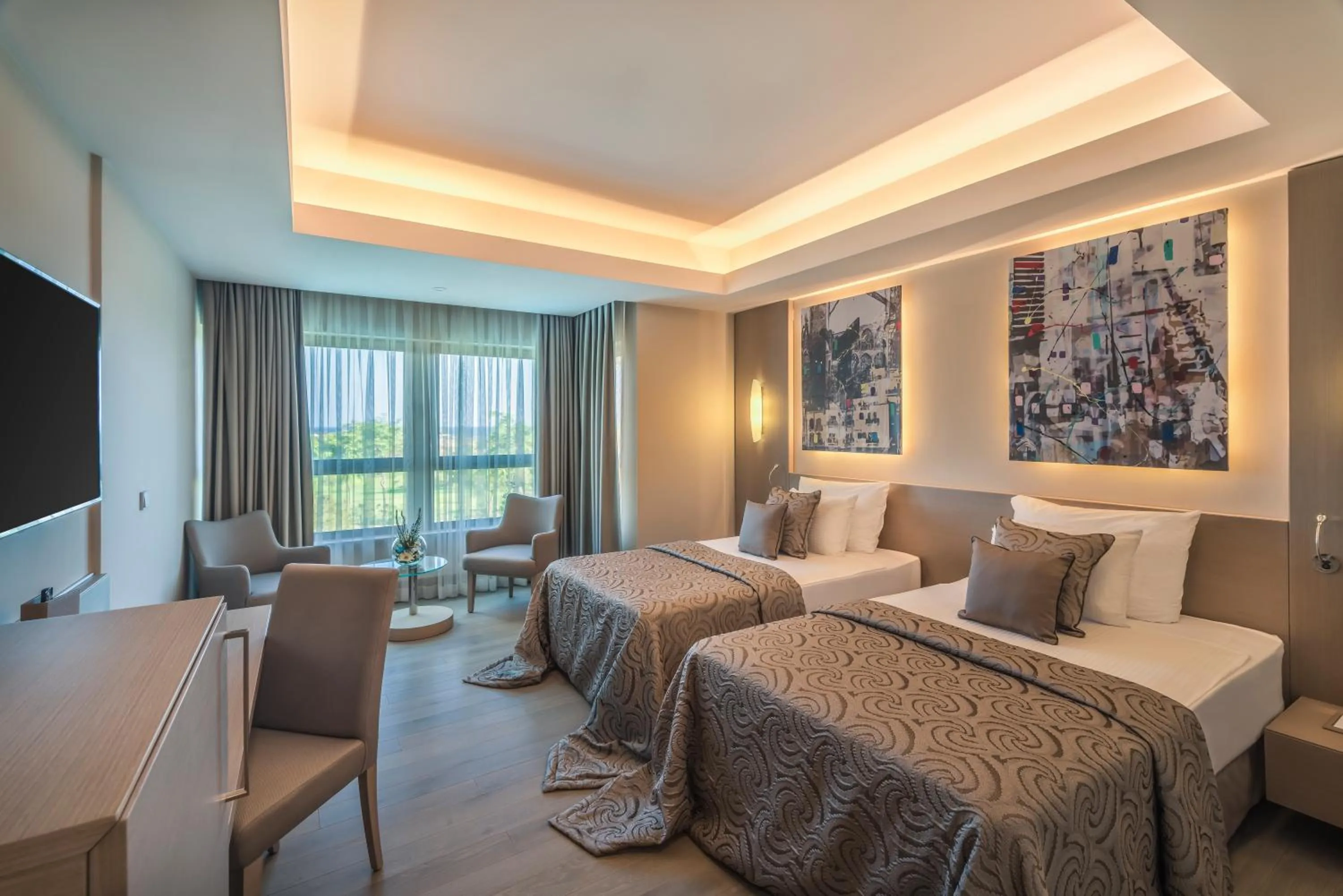 Bed in Concorde Luxury Resort & Casino