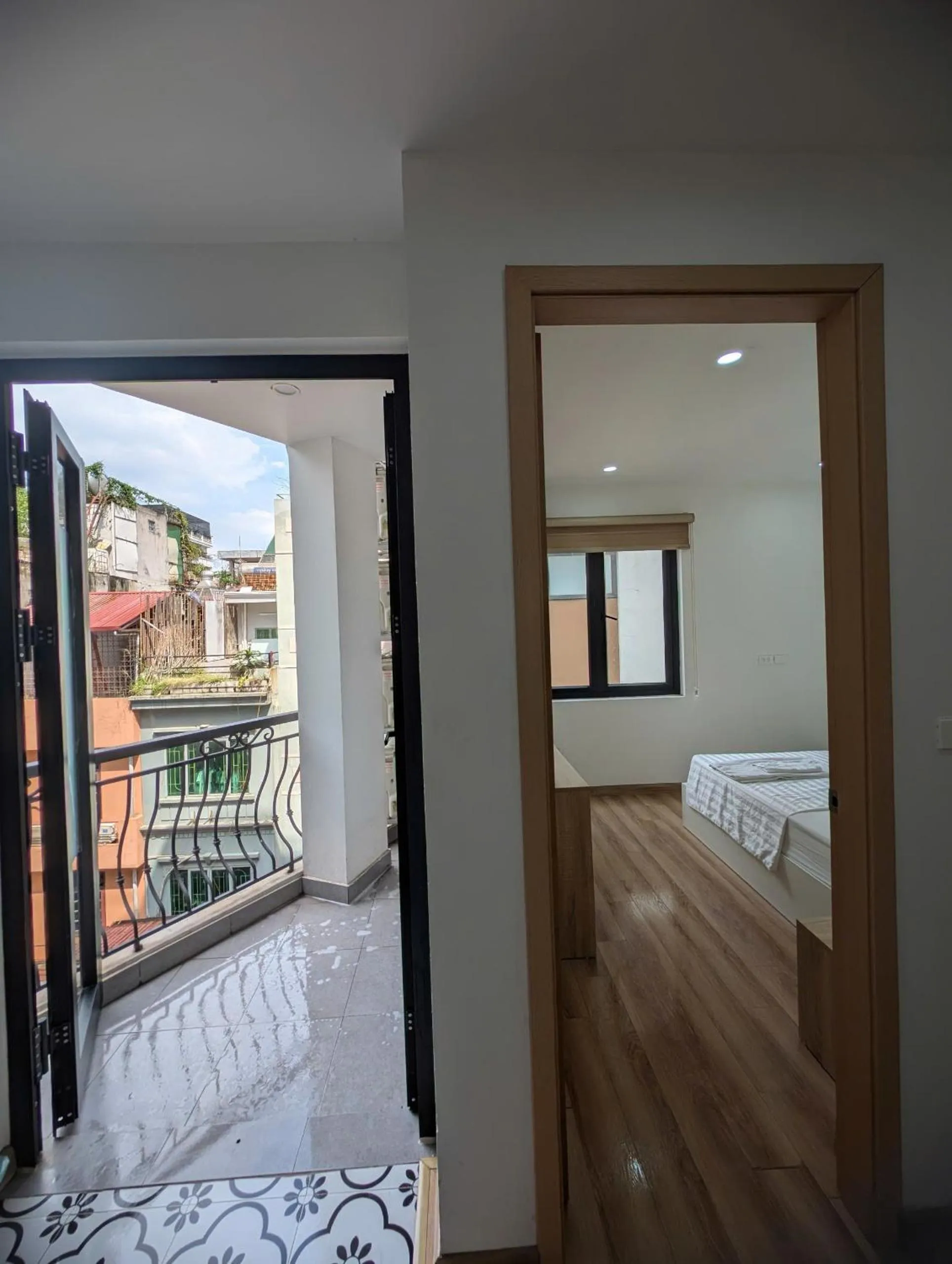 Bathroom, Bed in Era Apartment Thai Ha