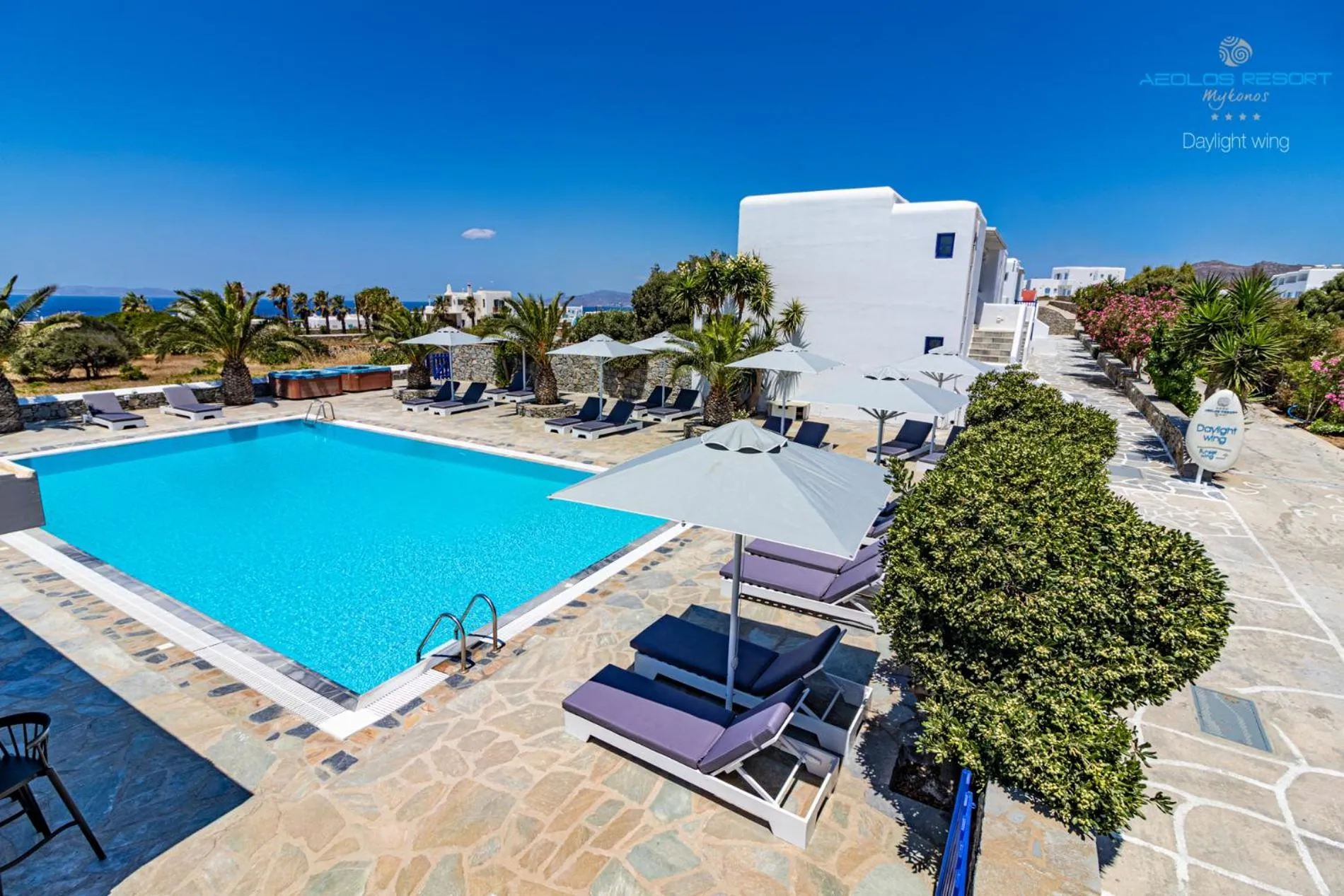 Swimming pool in Aeolos Resort