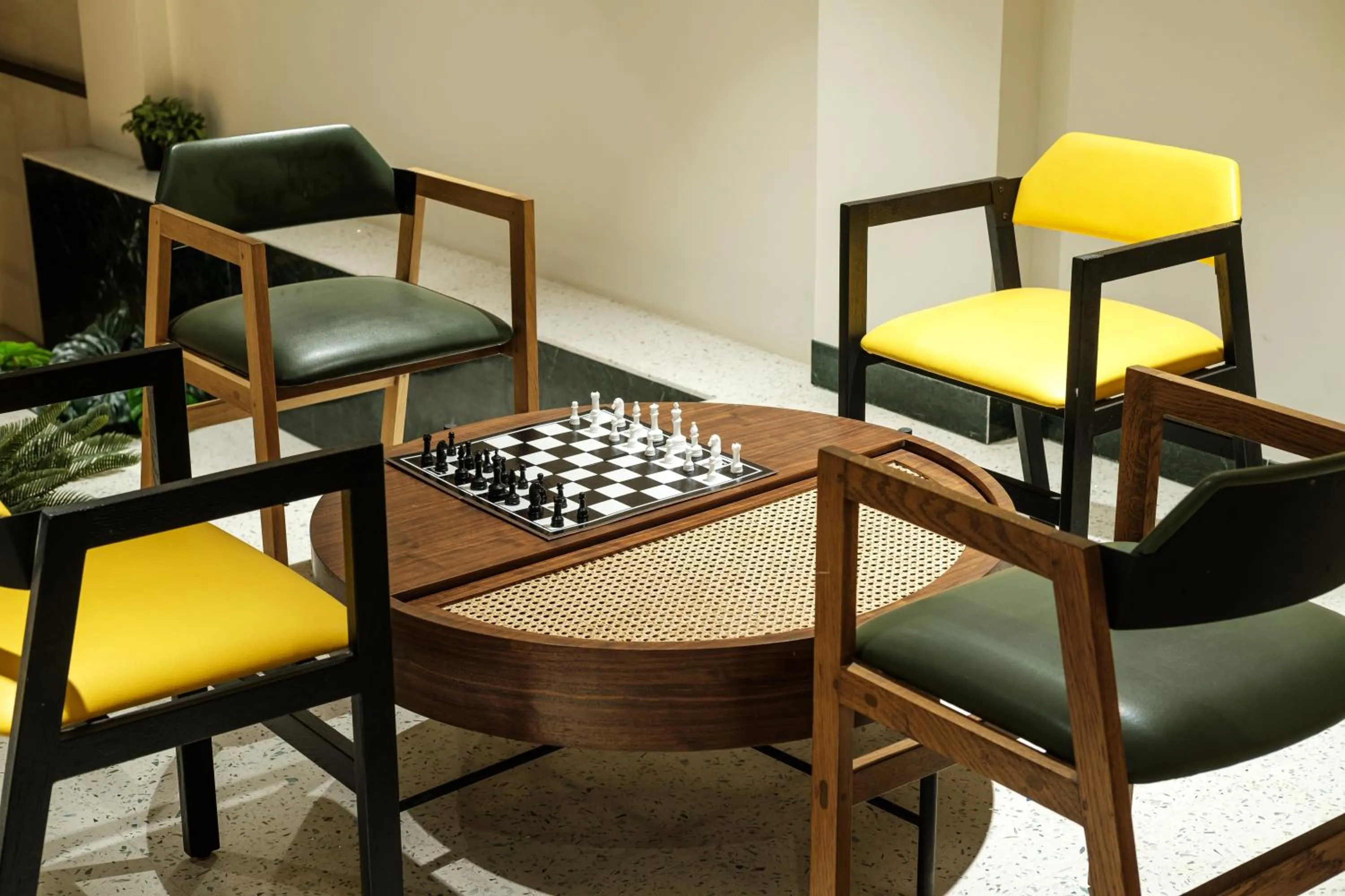 Seating area in Indie Stays Jaipur