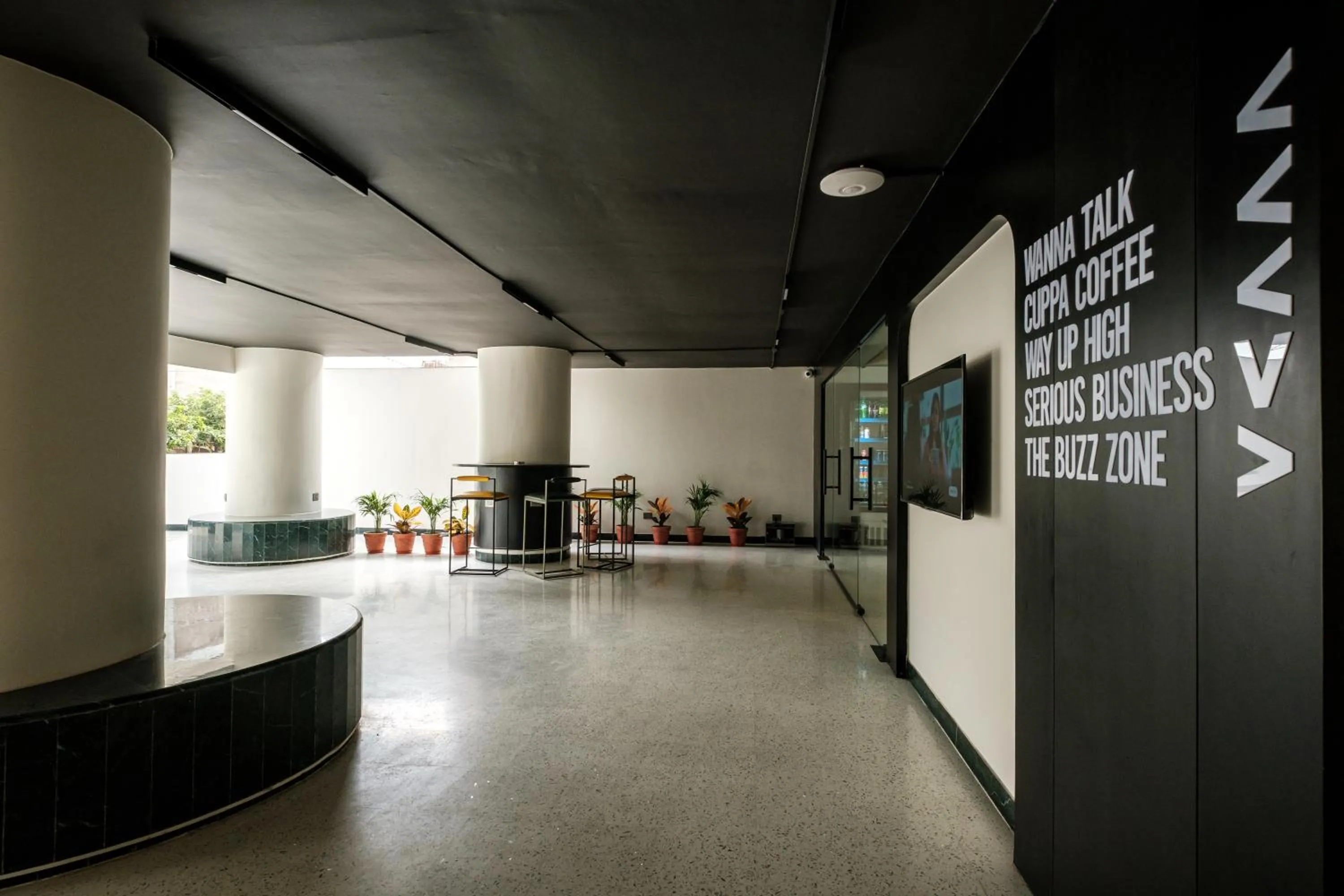 Seating area in Indie Stays Jaipur