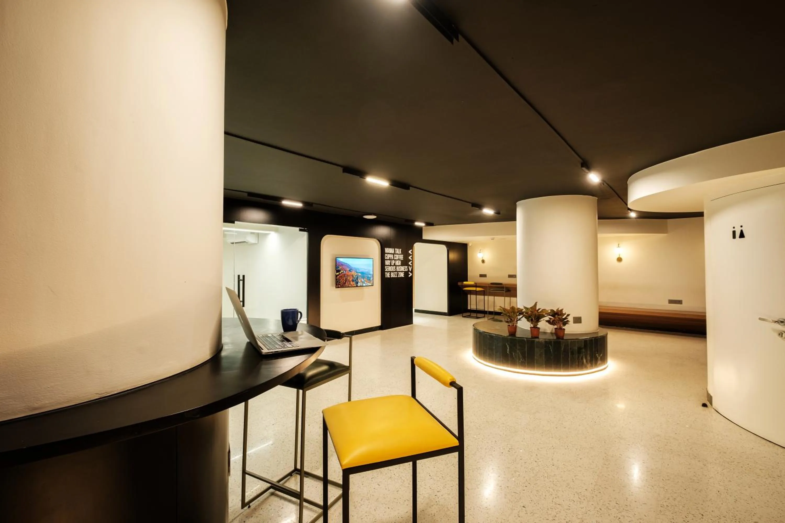 Seating area in Indie Stays Jaipur