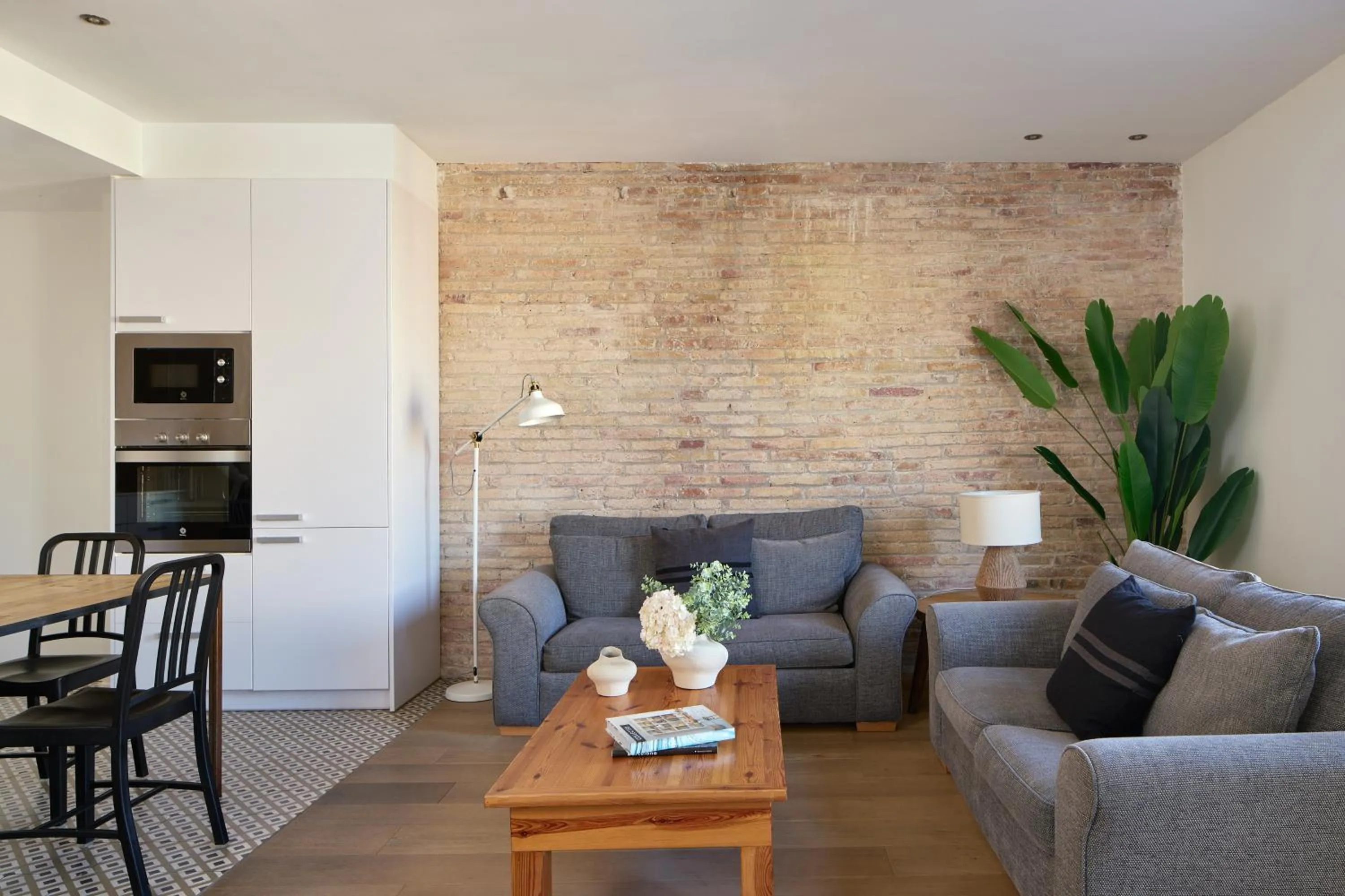 Kitchen or kitchenette in Factory Apartments Barcelona