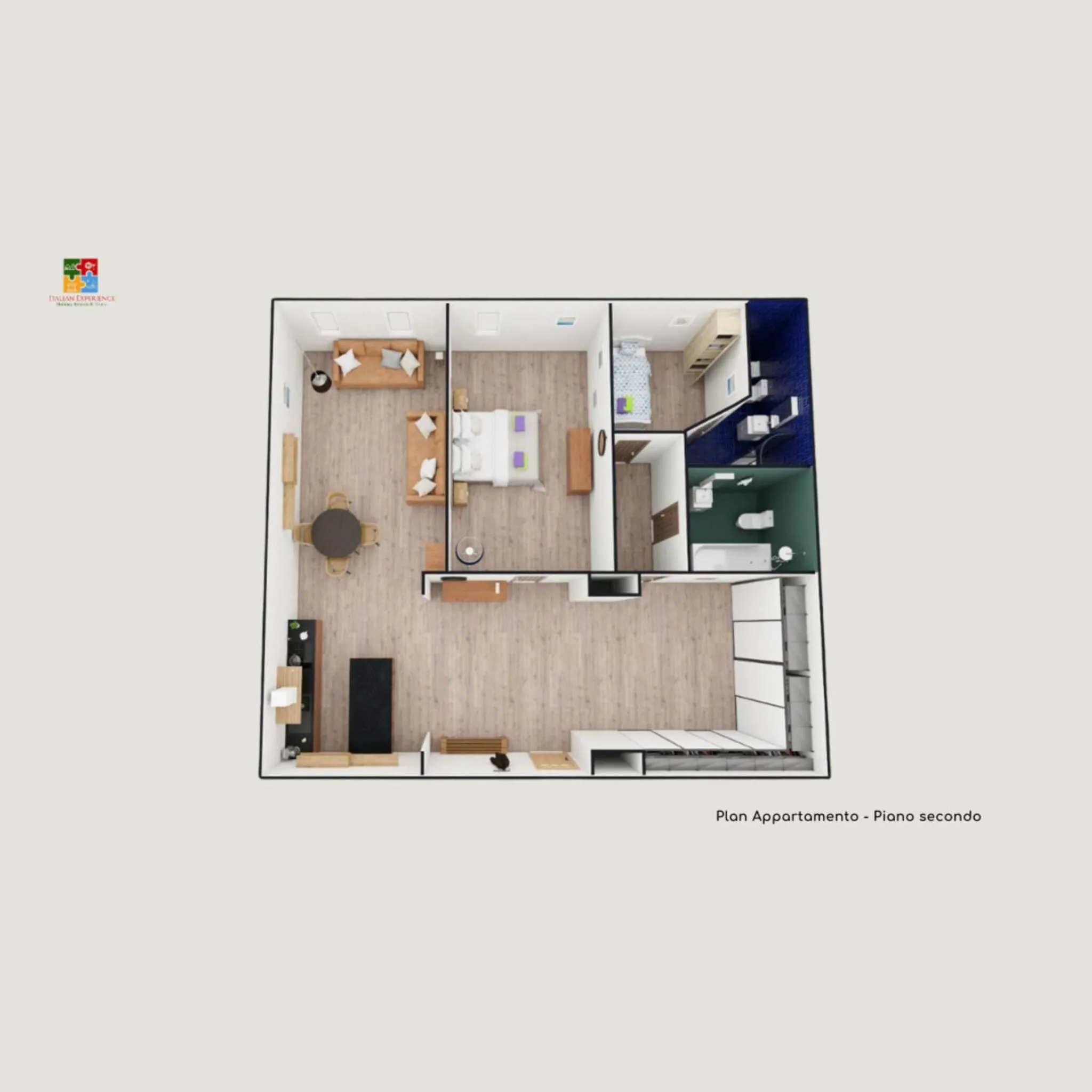 Floor plan in Italian Experience-Duomo Suite