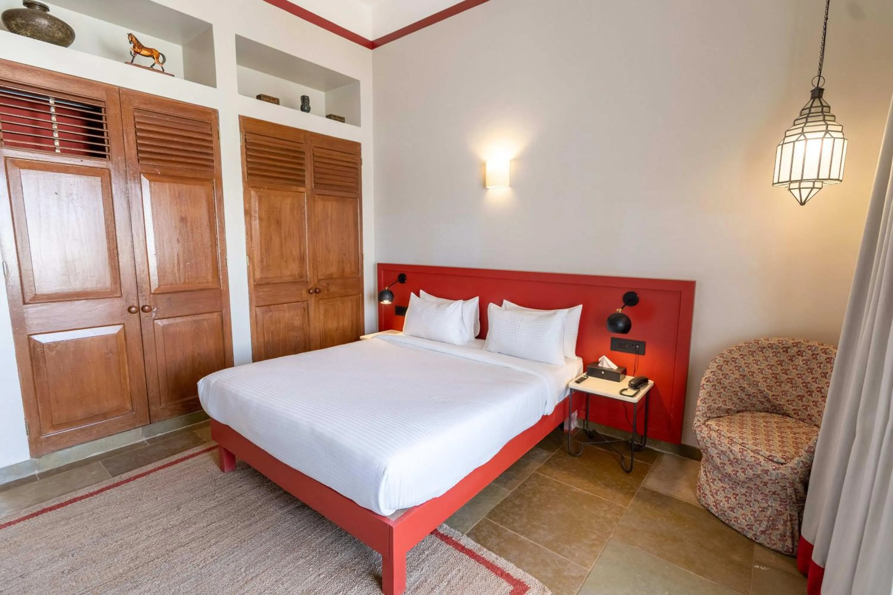 Bathroom, Bed in DanCenter by CheckIn House of Jasol Jaipur