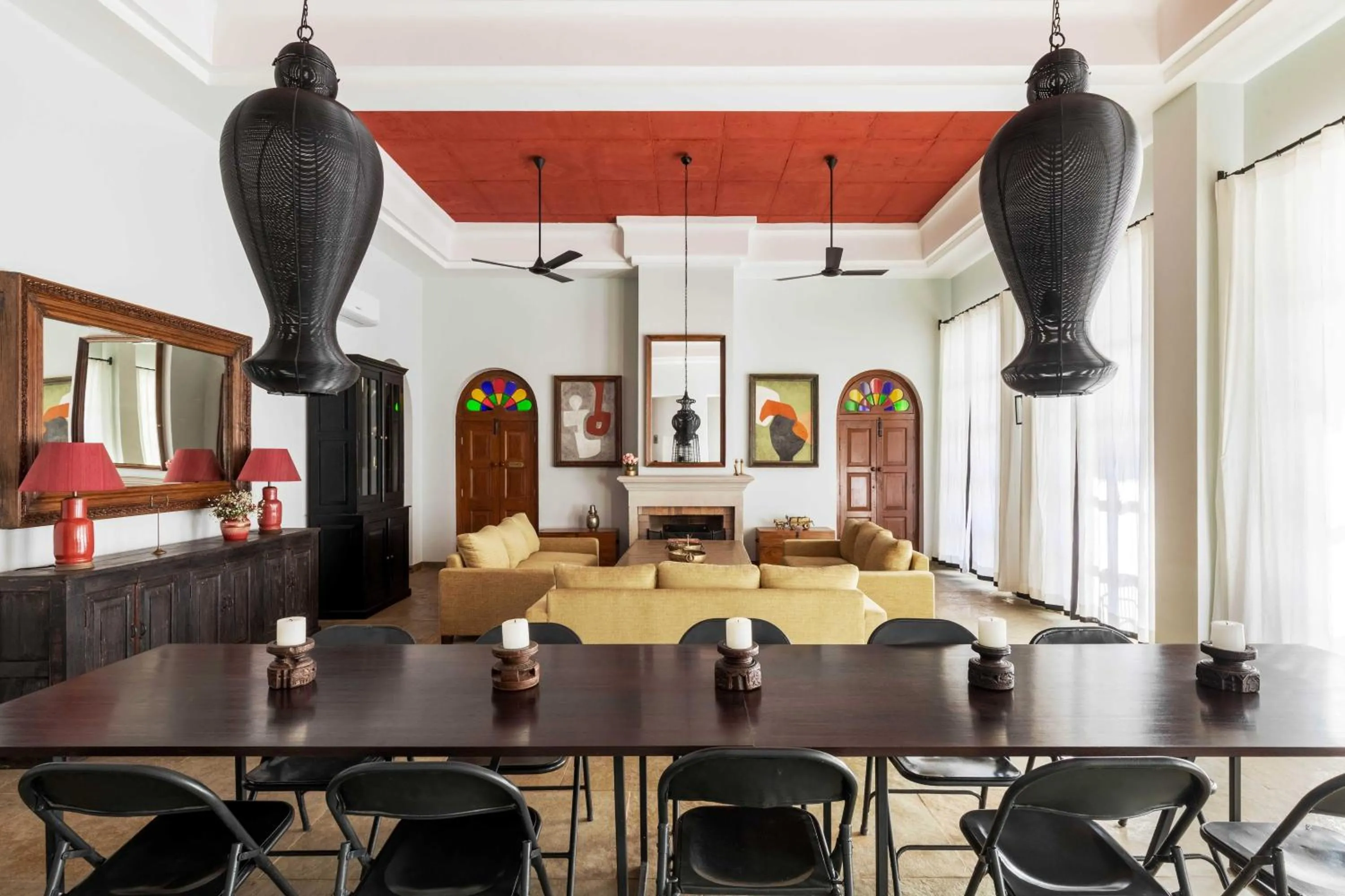 Living room in DanCenter by CheckIn House of Jasol Jaipur