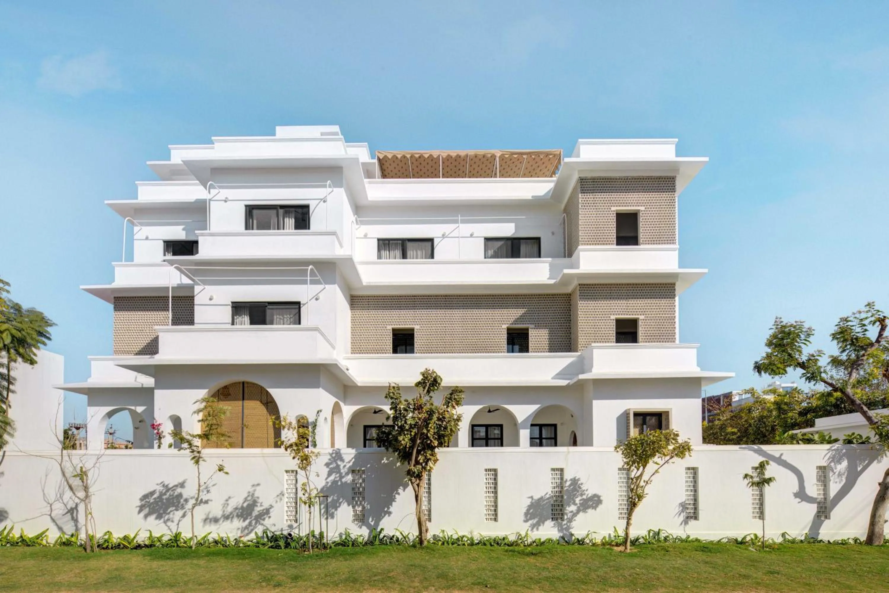 Facade/entrance in DanCenter by CheckIn House of Jasol Jaipur