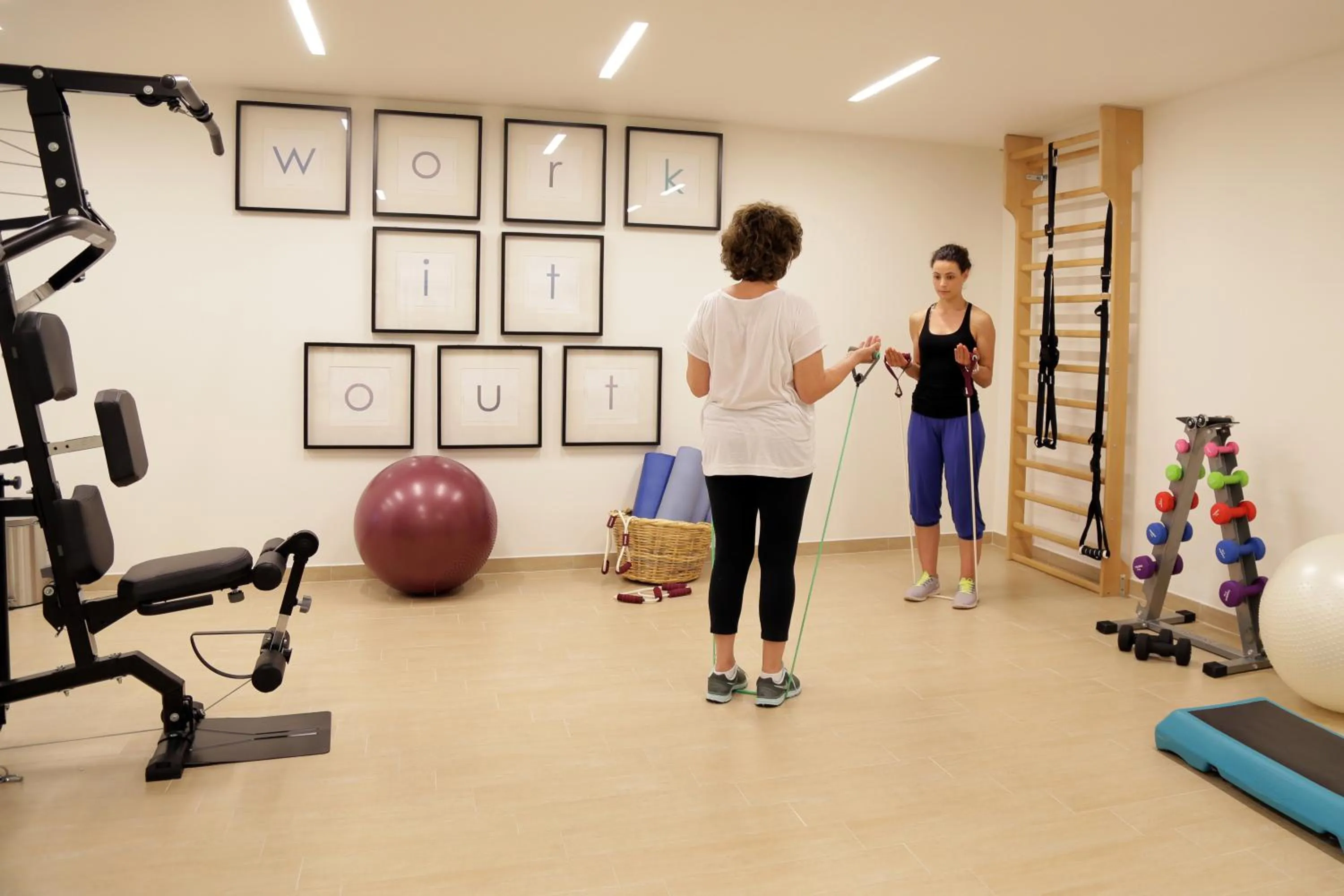 Fitness centre/facilities in Skopelos Village Hotel