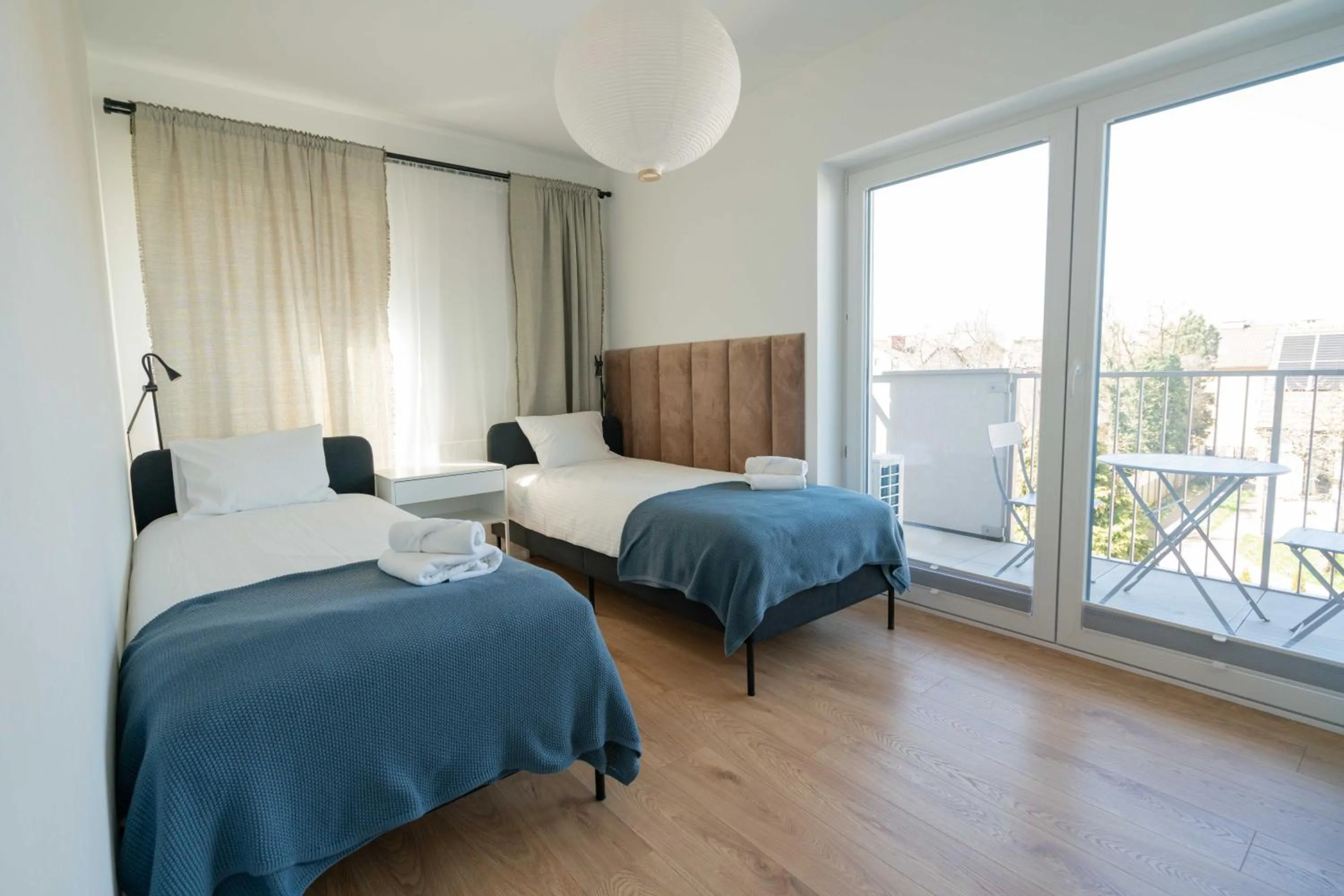 Balcony/Terrace, Bed in Aparthotel Weissa 7