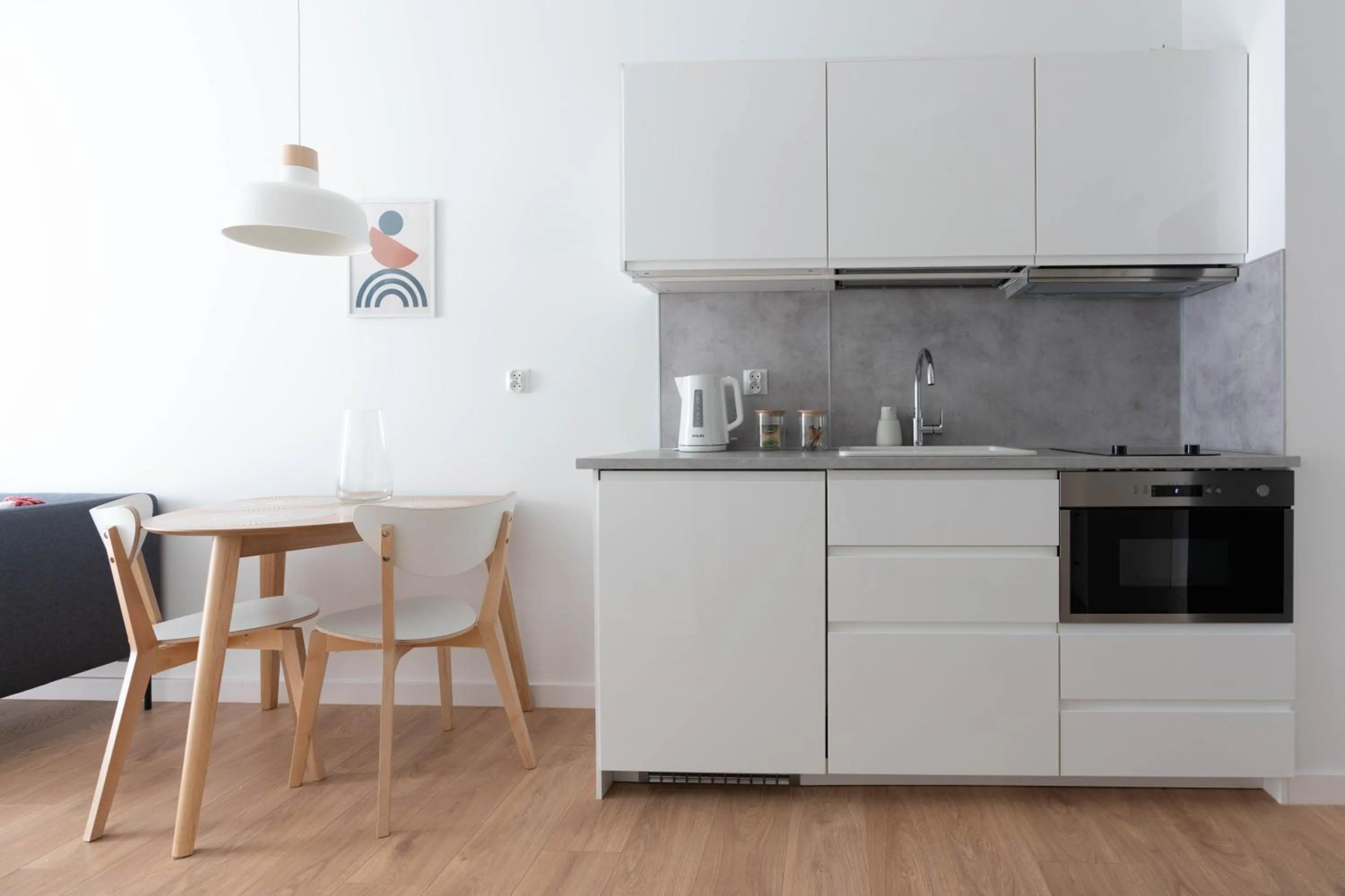 Kitchen or kitchenette in Aparthotel Weissa 7
