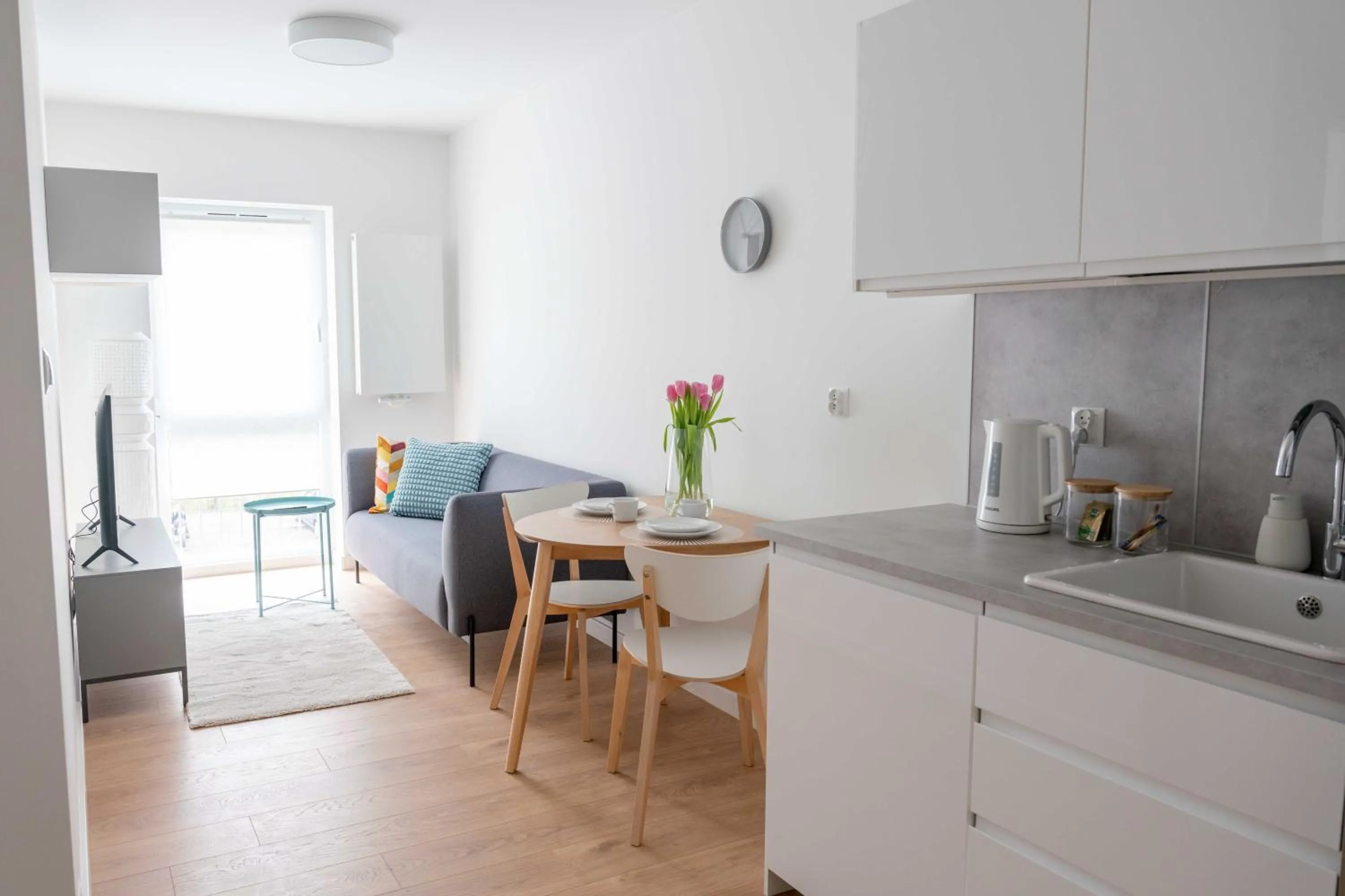 Kitchen or kitchenette in Aparthotel Weissa 7