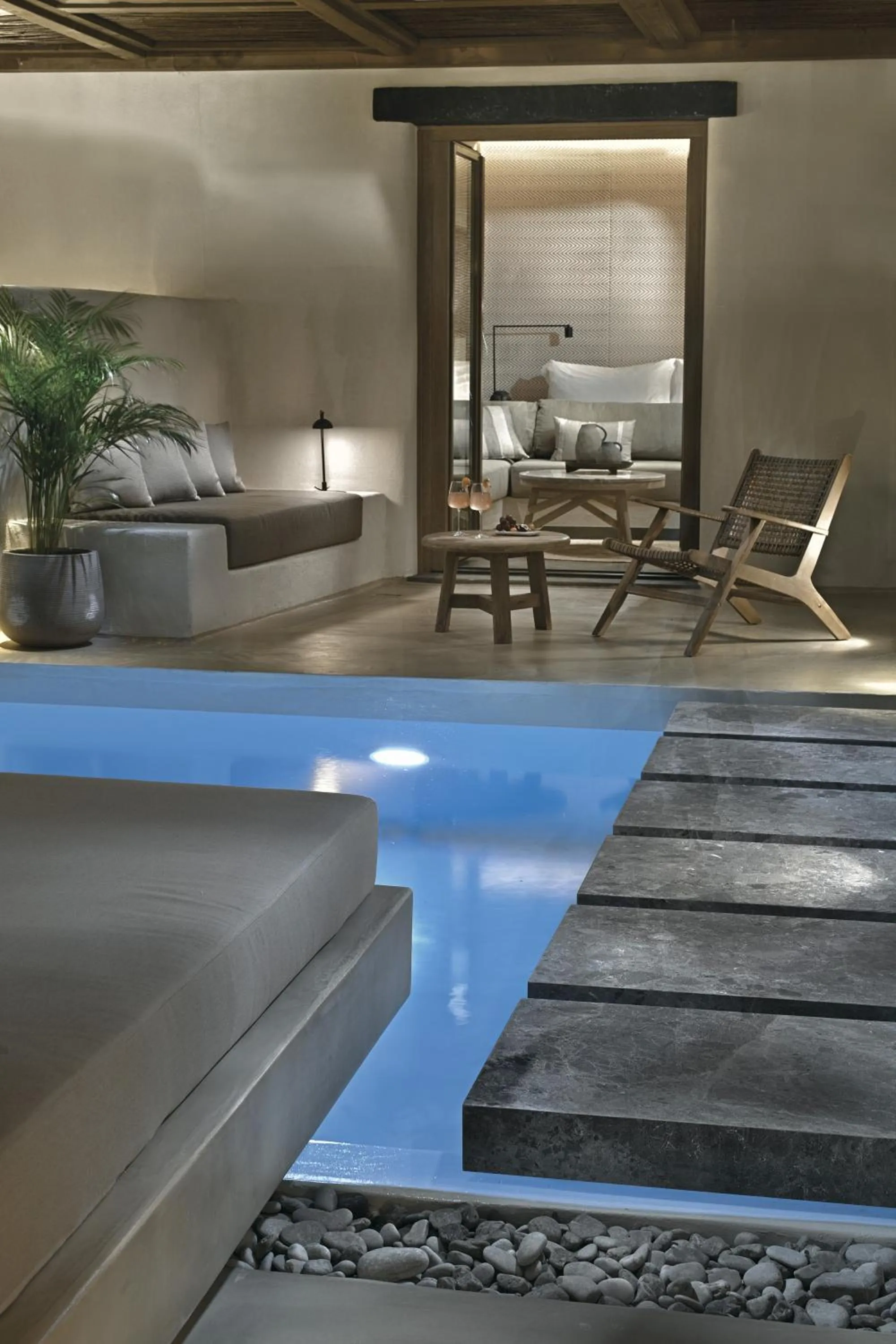 Seating area in Domes Noruz Mykonos