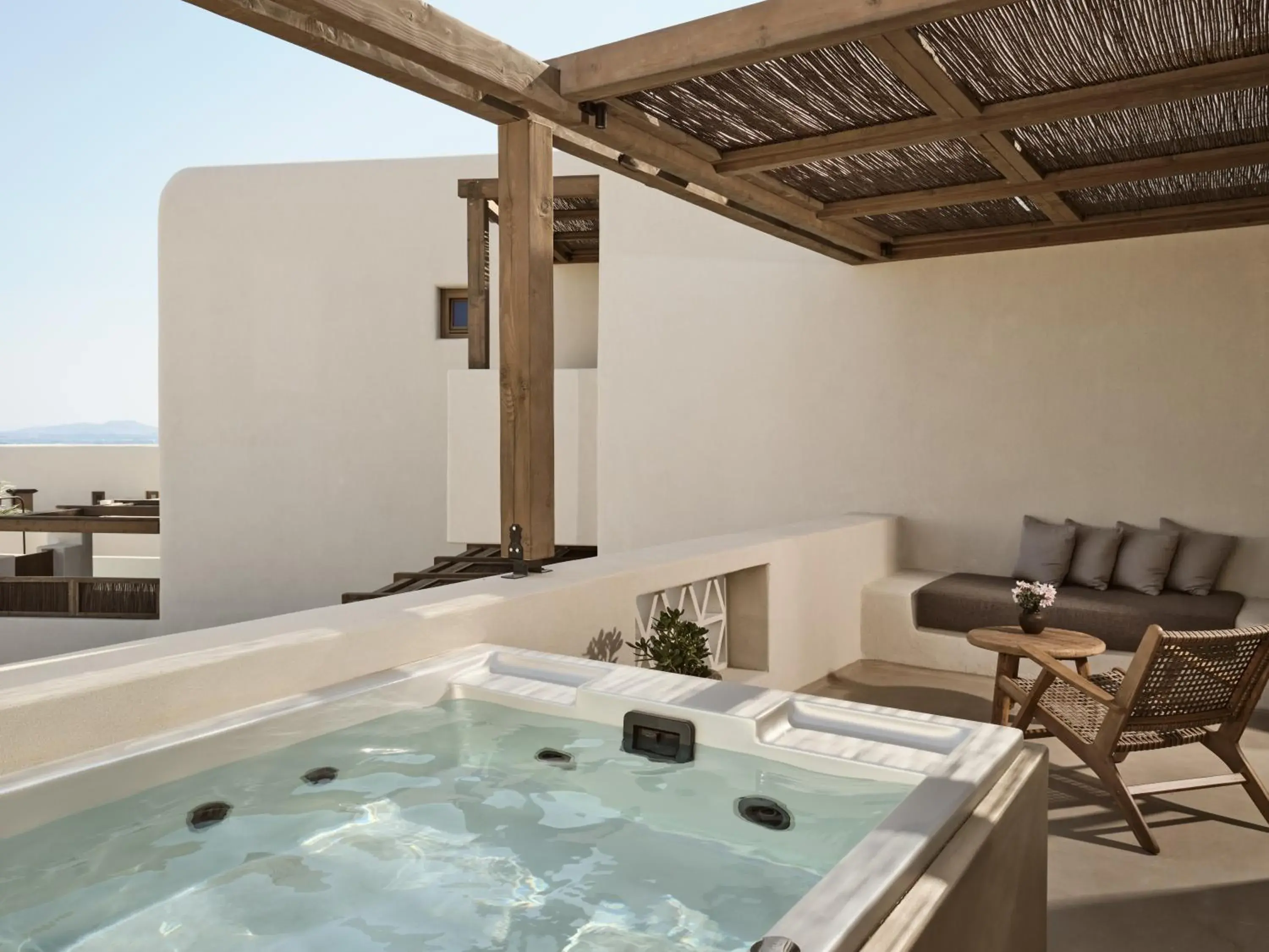 Upbeat Retreat with Private Hot Tub in Domes Noruz Mykonos Upbeat Retreat with Private Hot Tub in Domes Noruz Mykonos