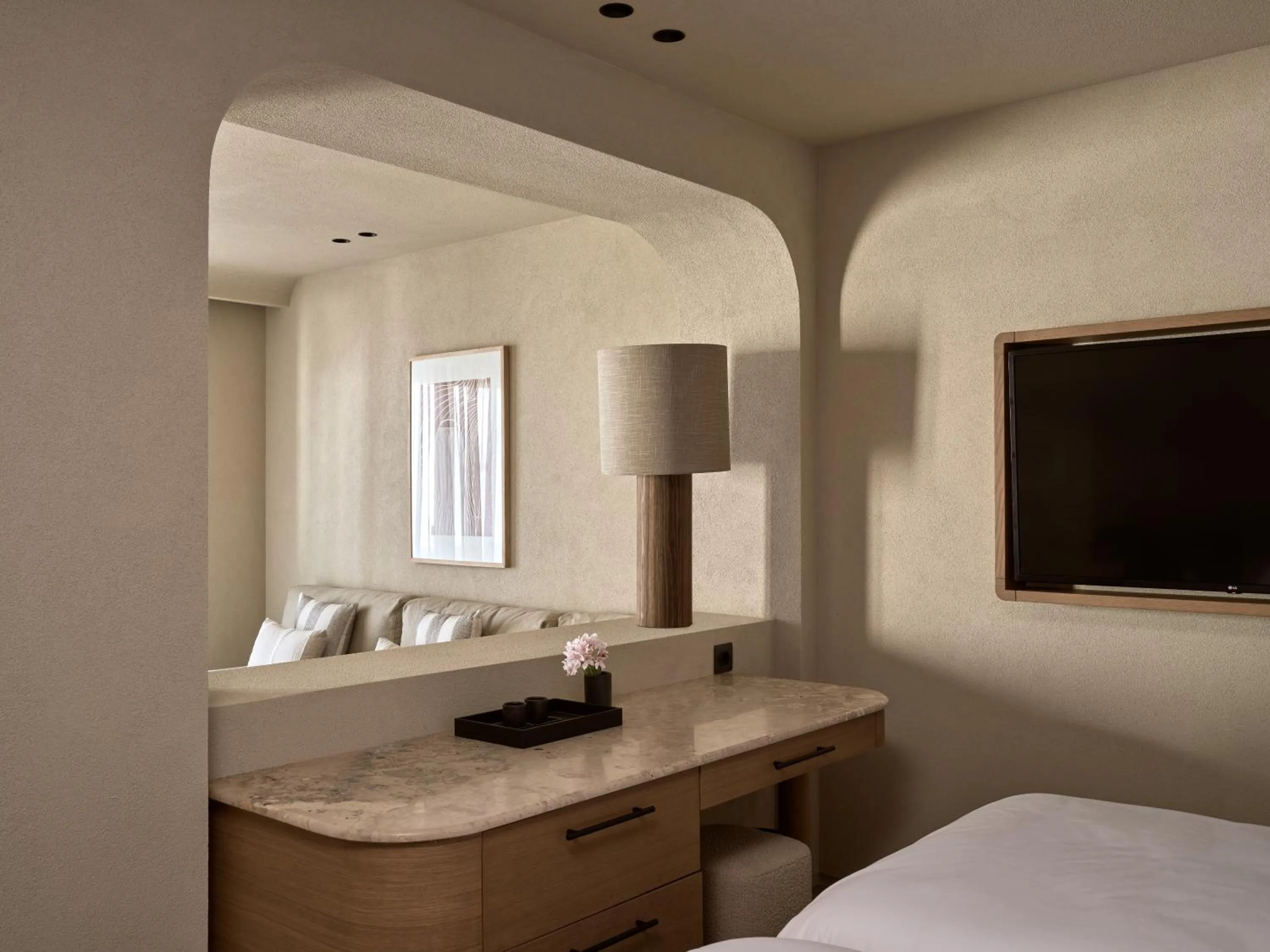 Bed in Domes Noruz Mykonos