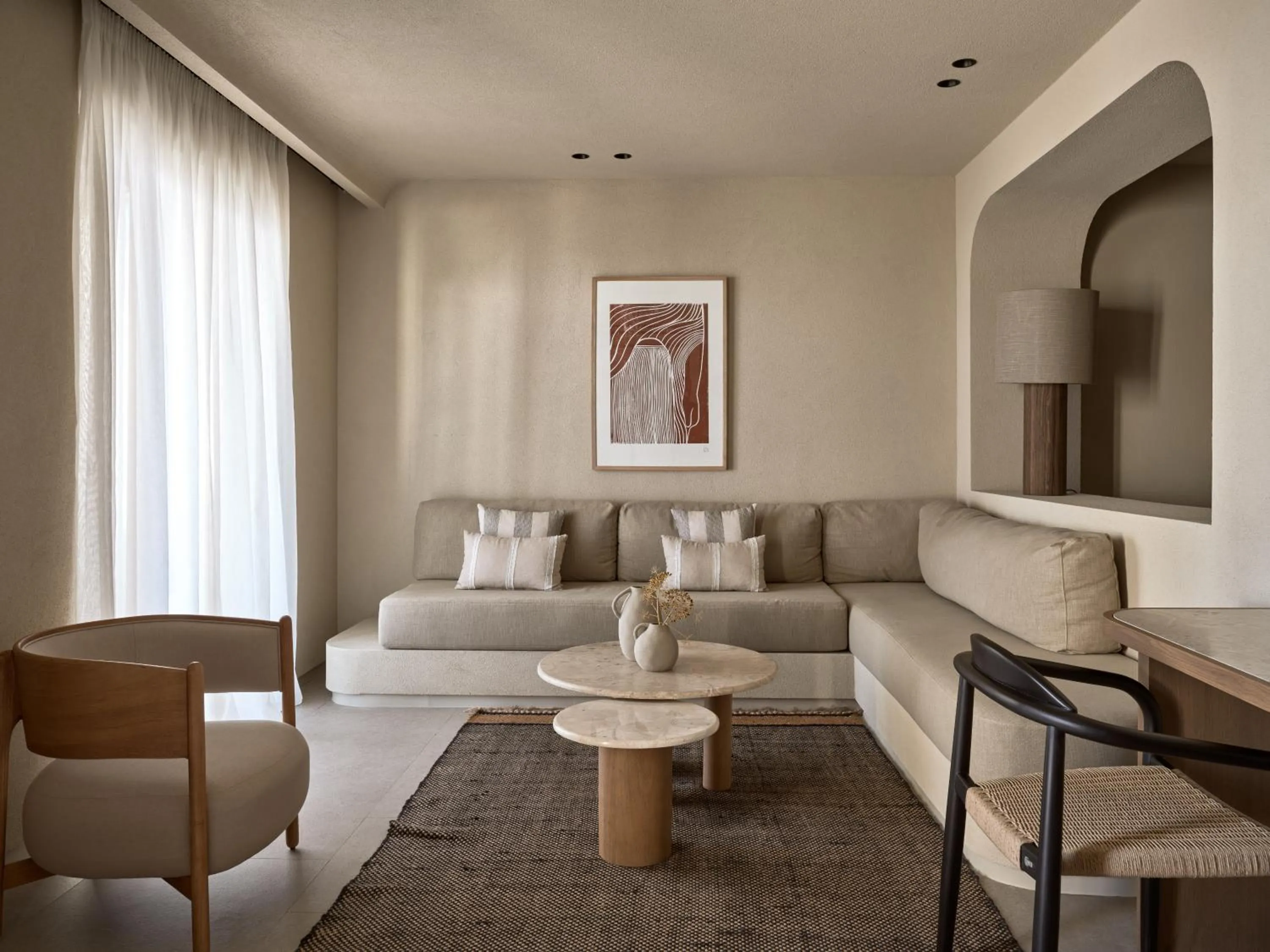 Seating area in Domes Noruz Mykonos