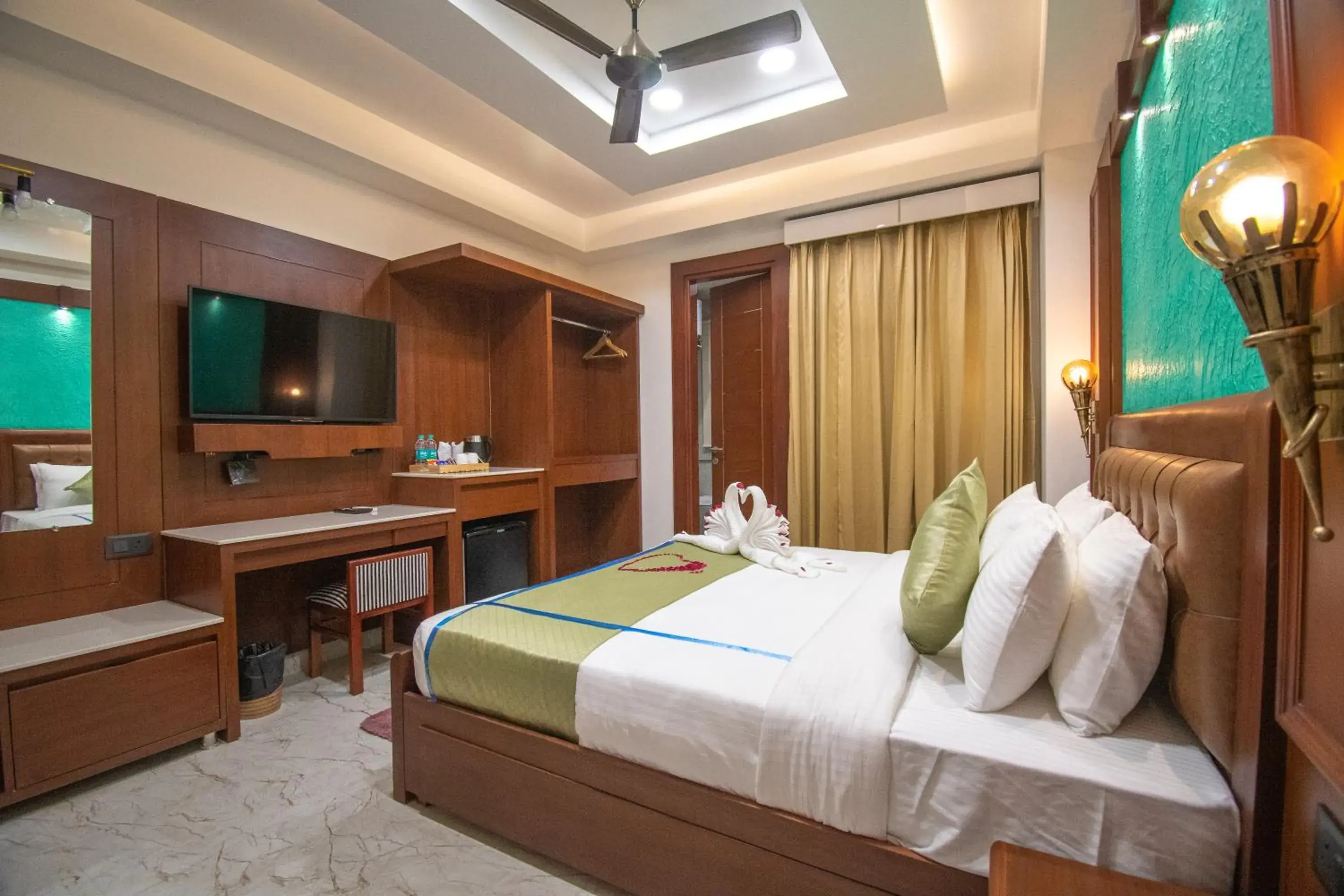 Bed in Holy Shivana Boutique Hotel Rishikesh Bed in Holy Shivana Boutique Hotel Rishikesh