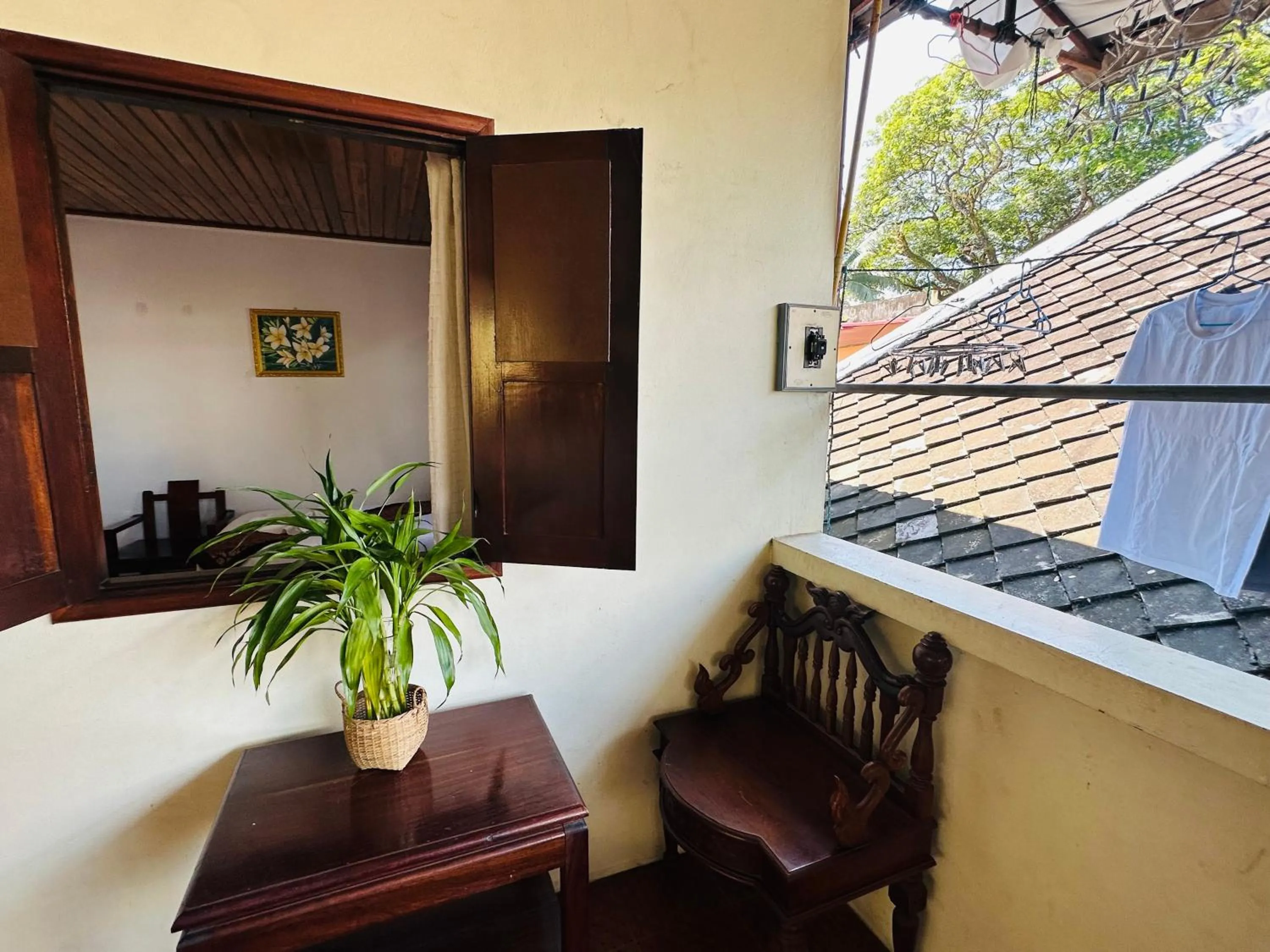 Patio in Villa Alounsavath Mekong Riverside