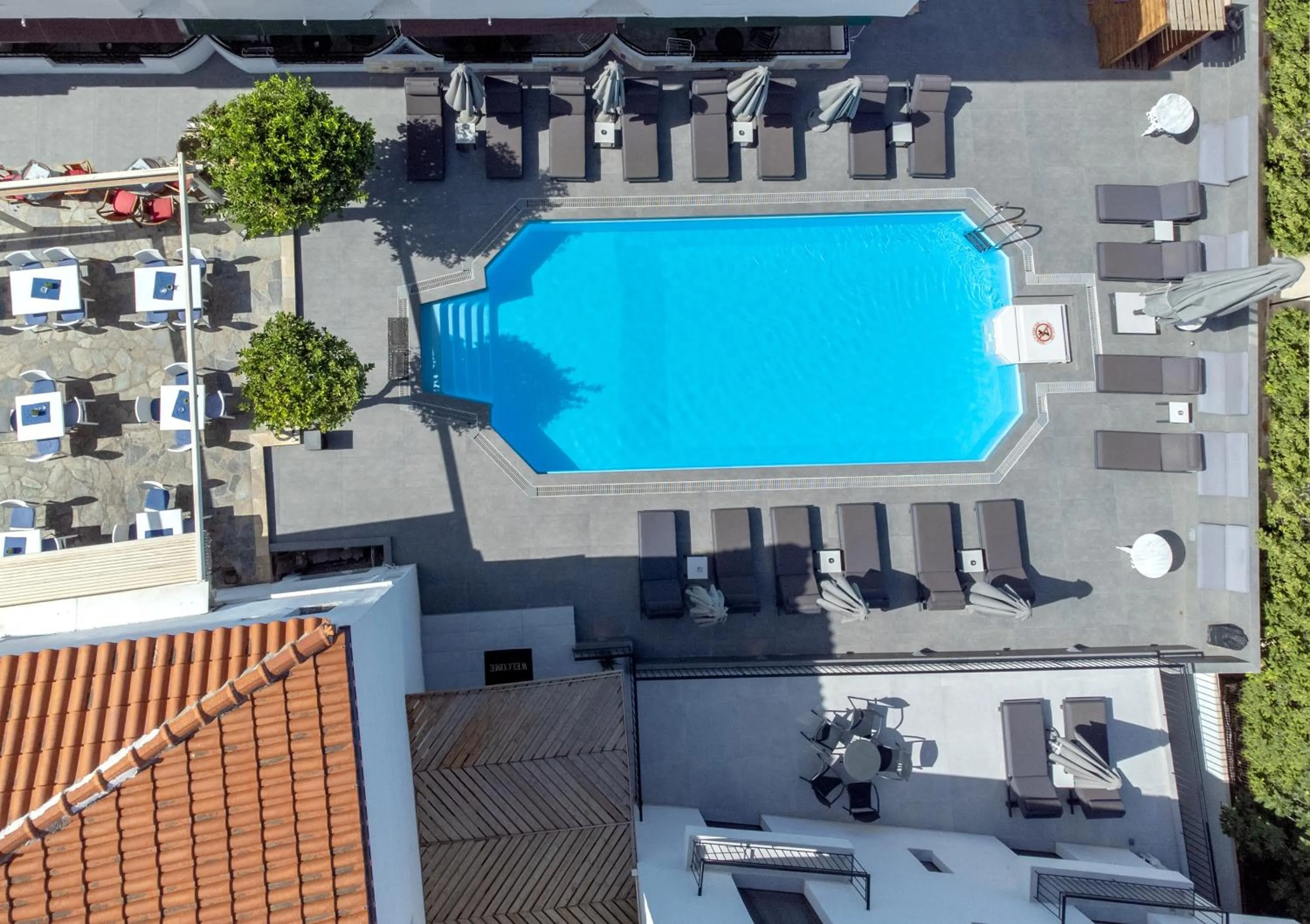Bird's eye view in Yianna Hotel