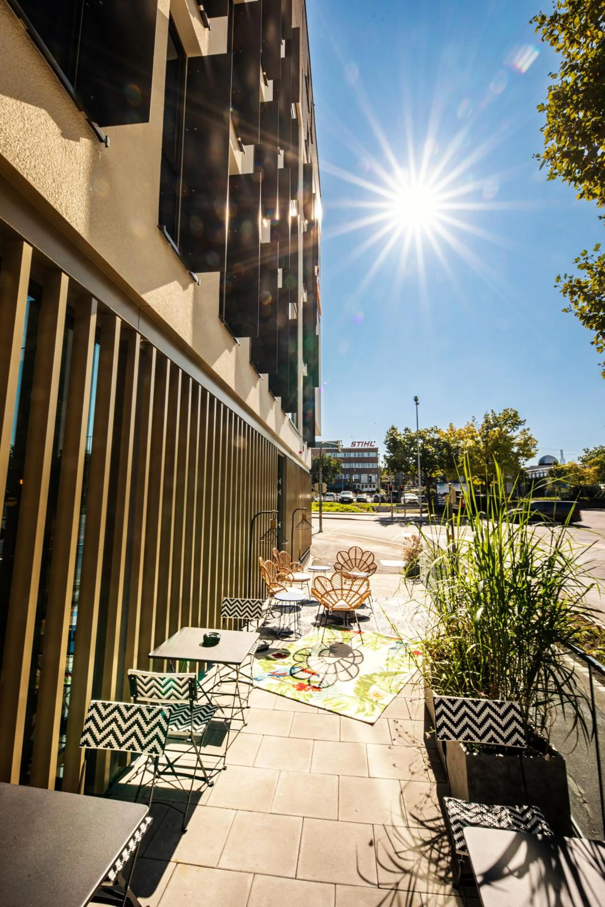 Balcony/Terrace in LOGINN Hotel Waiblingen