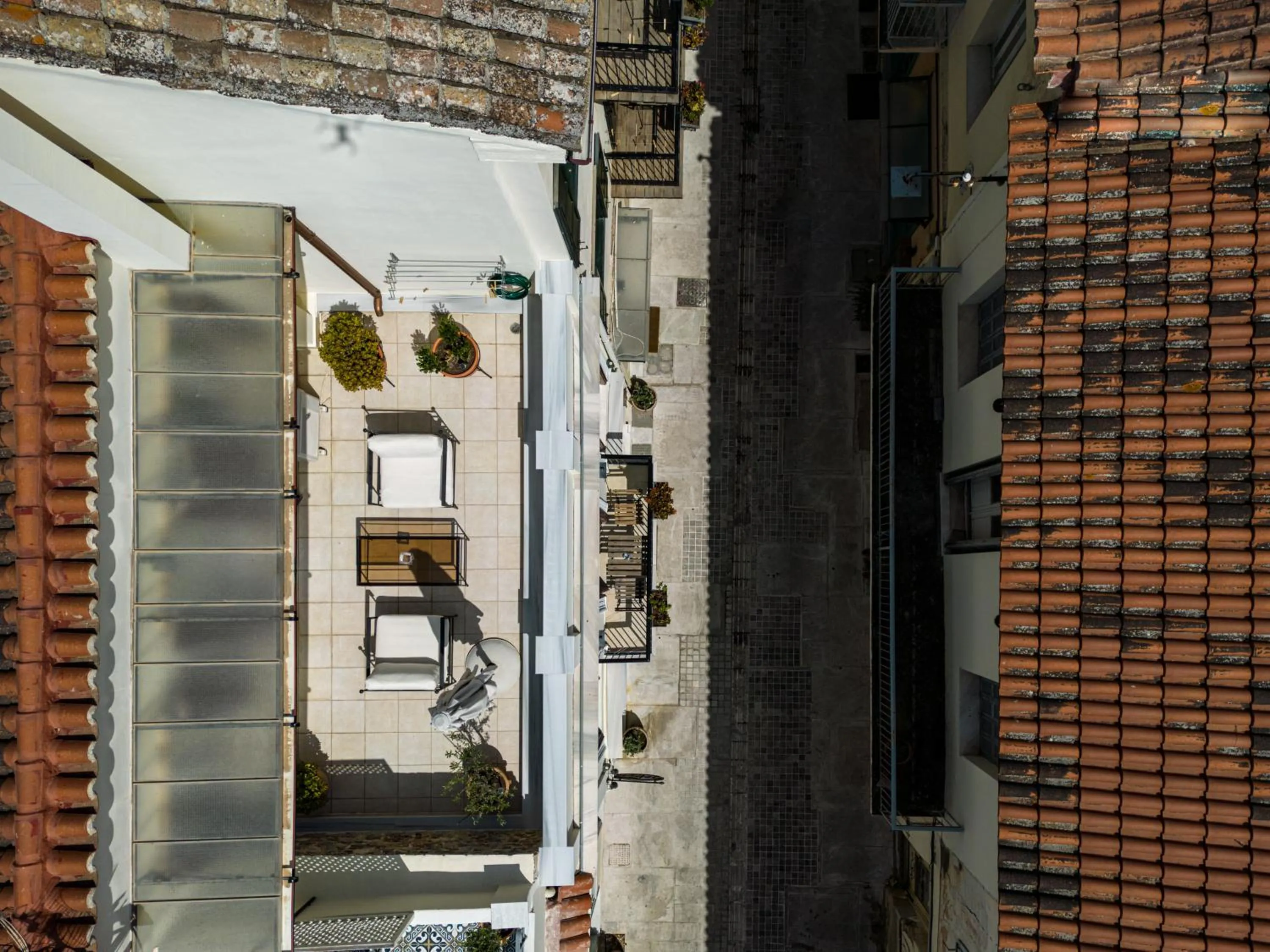 Bird's eye view in Isioni Pension