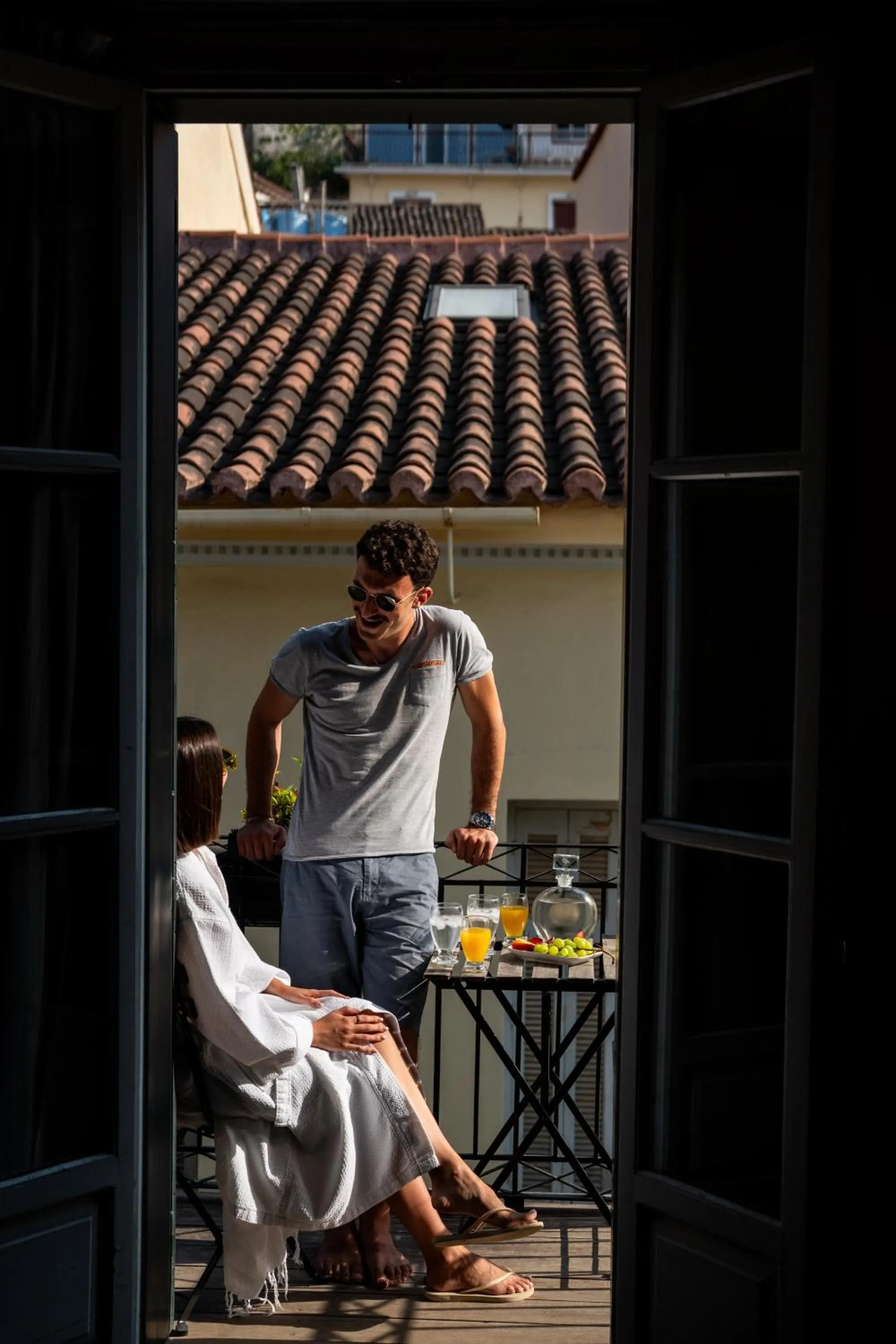 Balcony/Terrace in Isioni Pension