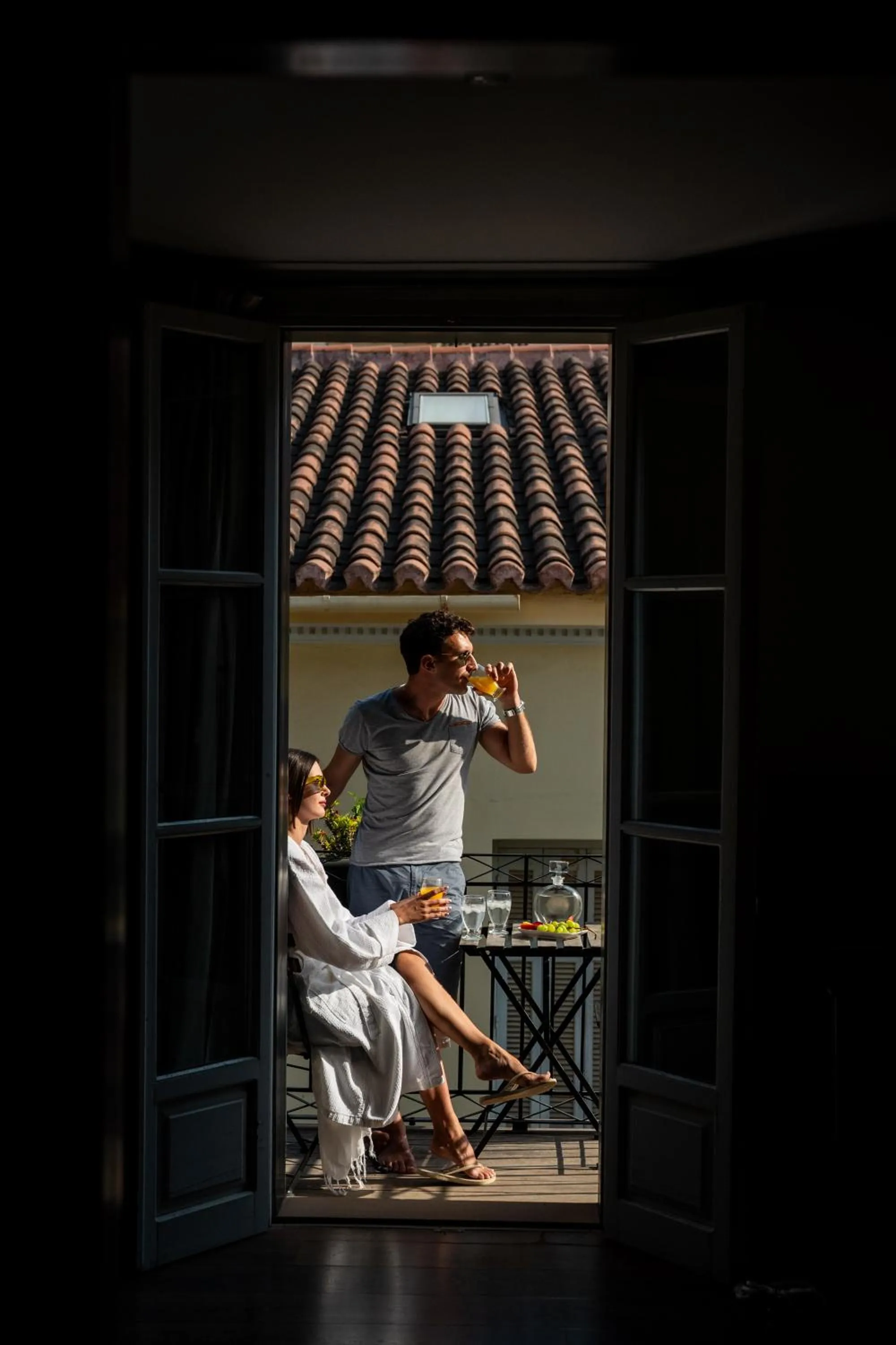 Balcony/Terrace in Isioni Pension