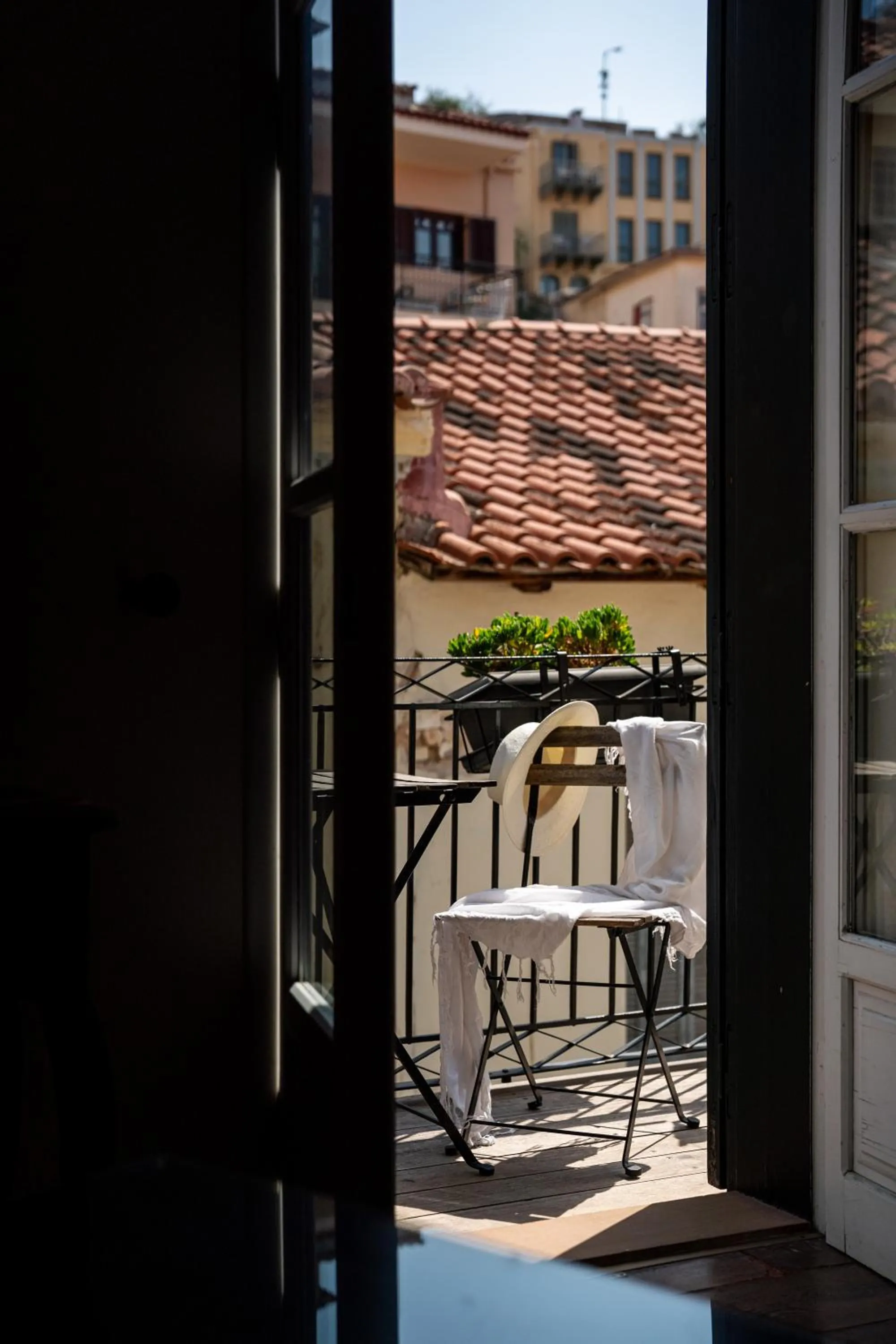 Balcony/Terrace in Isioni Pension