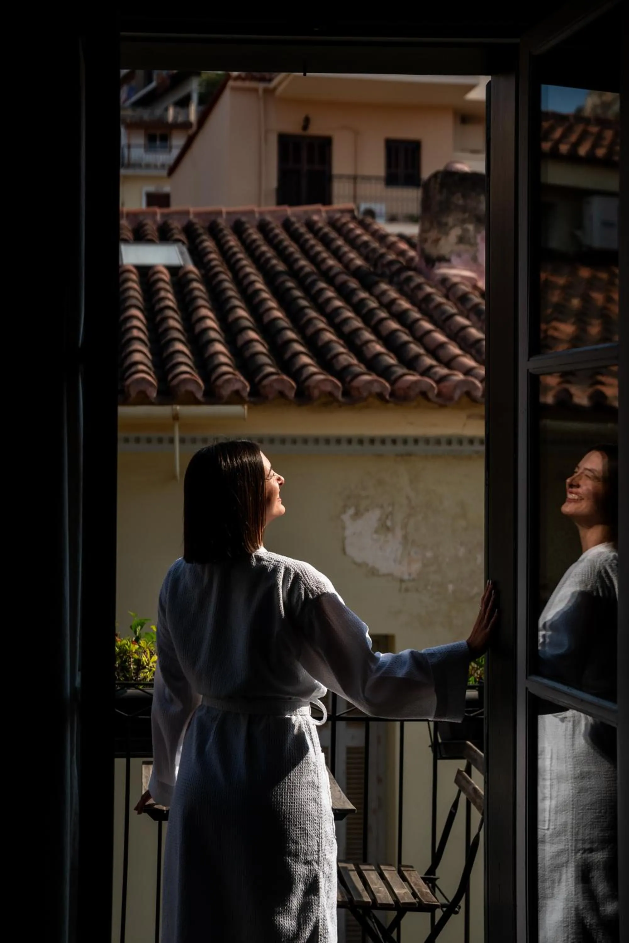 Balcony/Terrace in Isioni Pension