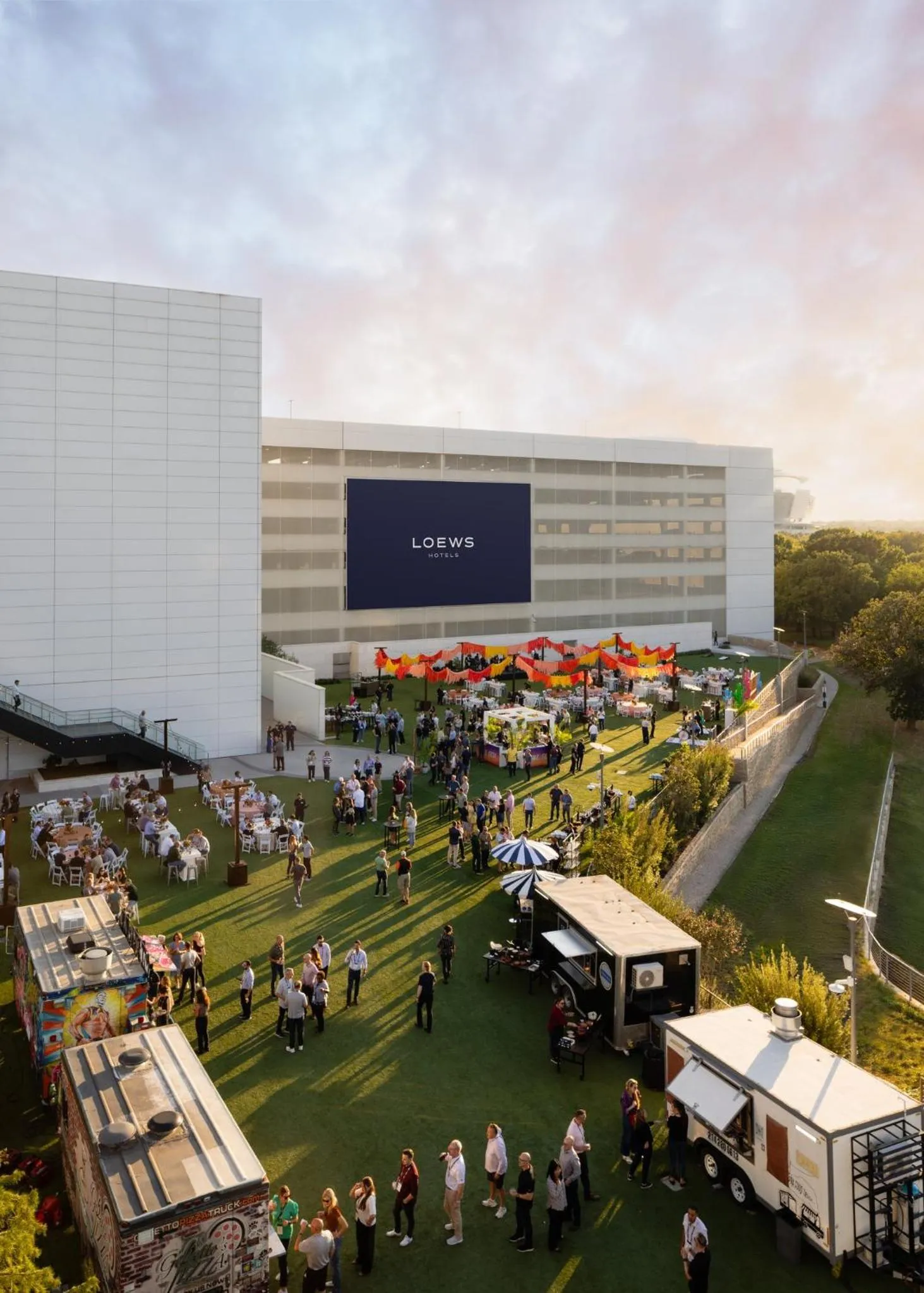 Bird's eye view in Loews Arlington Hotel