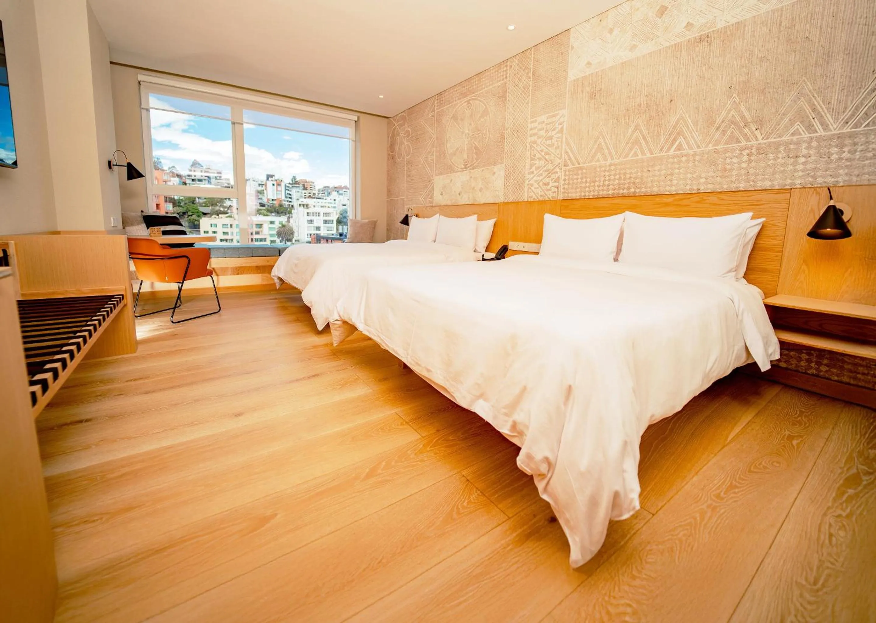 Bed in GO Quito Hotel