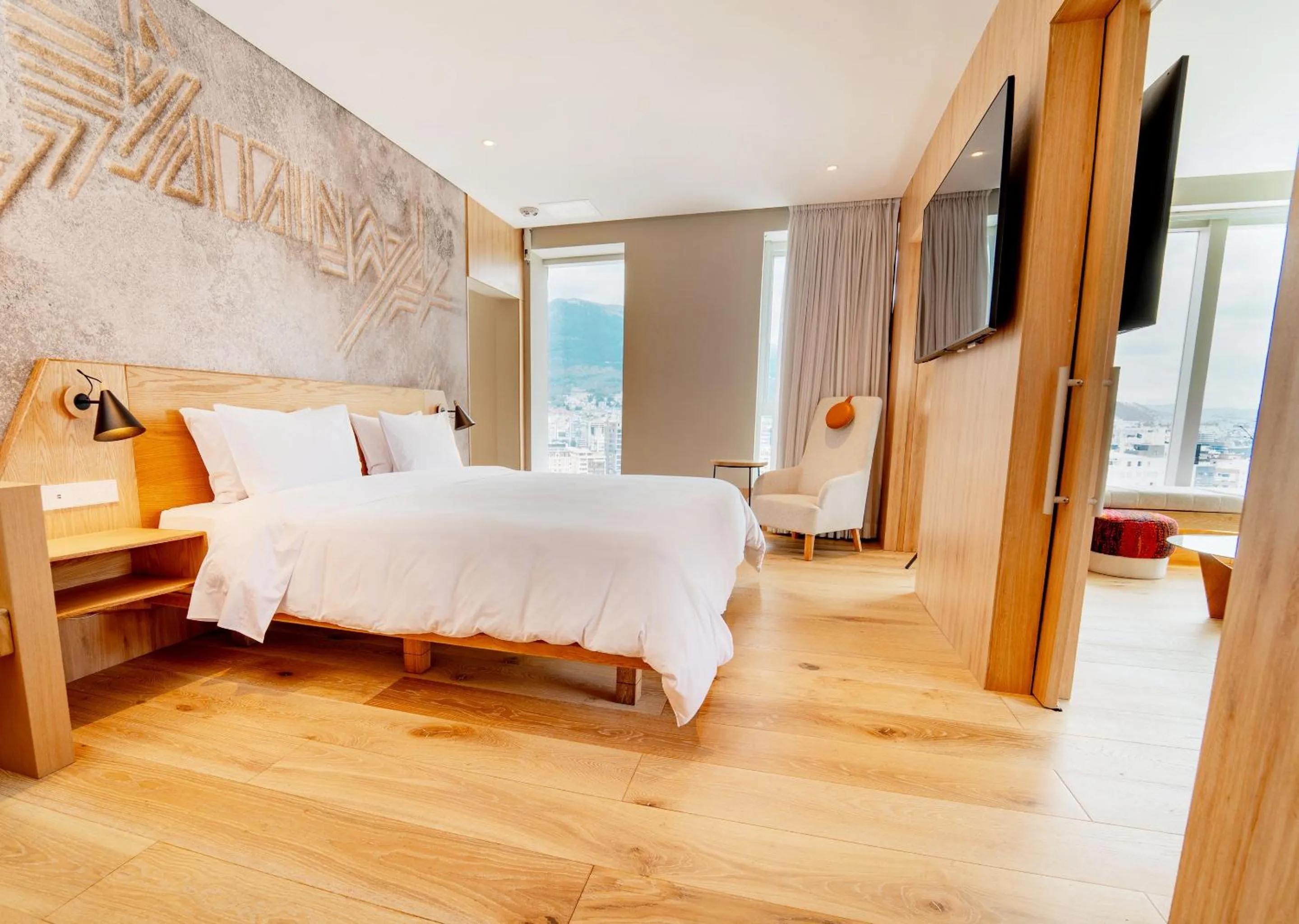 Bed in GO Quito Hotel