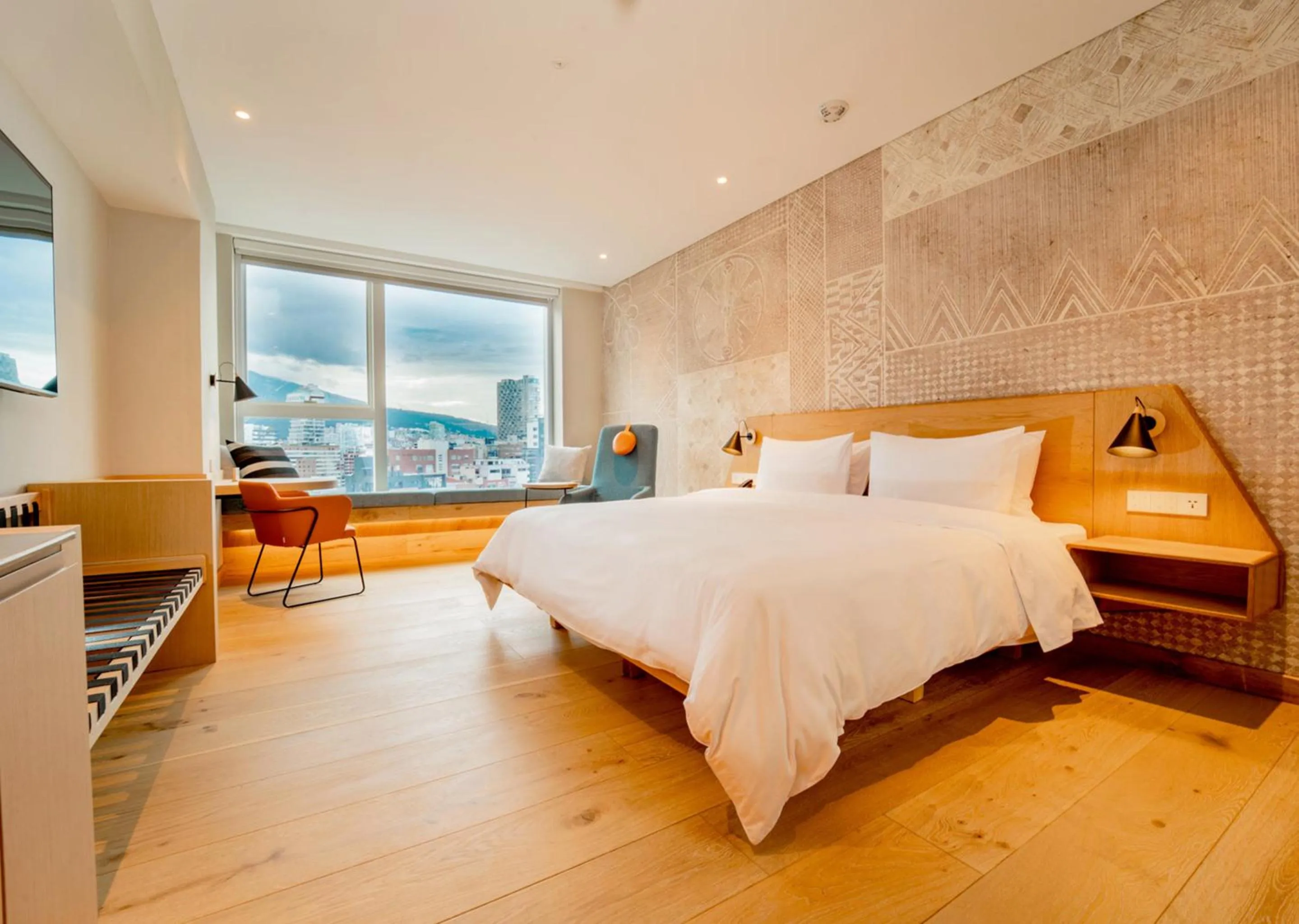 Bed in GO Quito Hotel