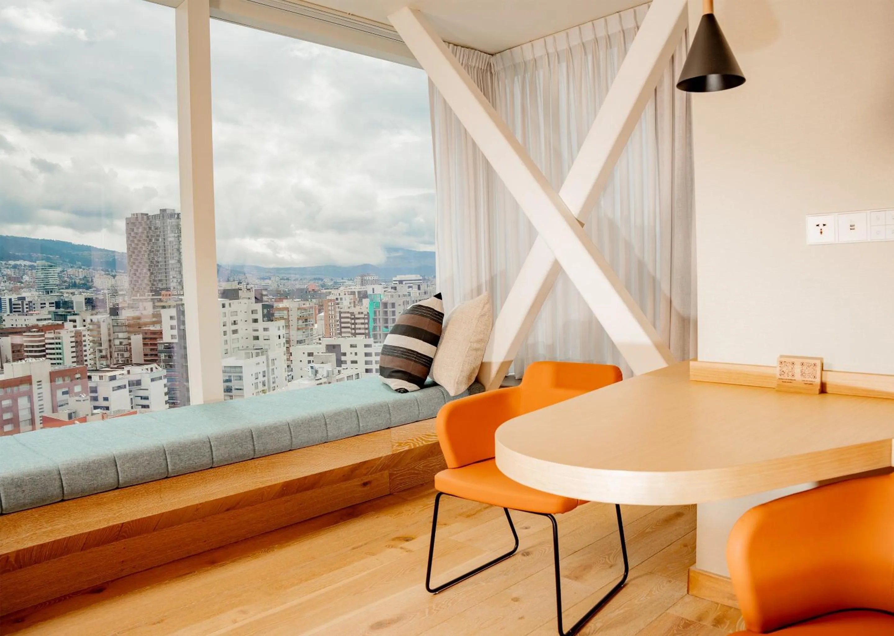 Seating area in GO Quito Hotel