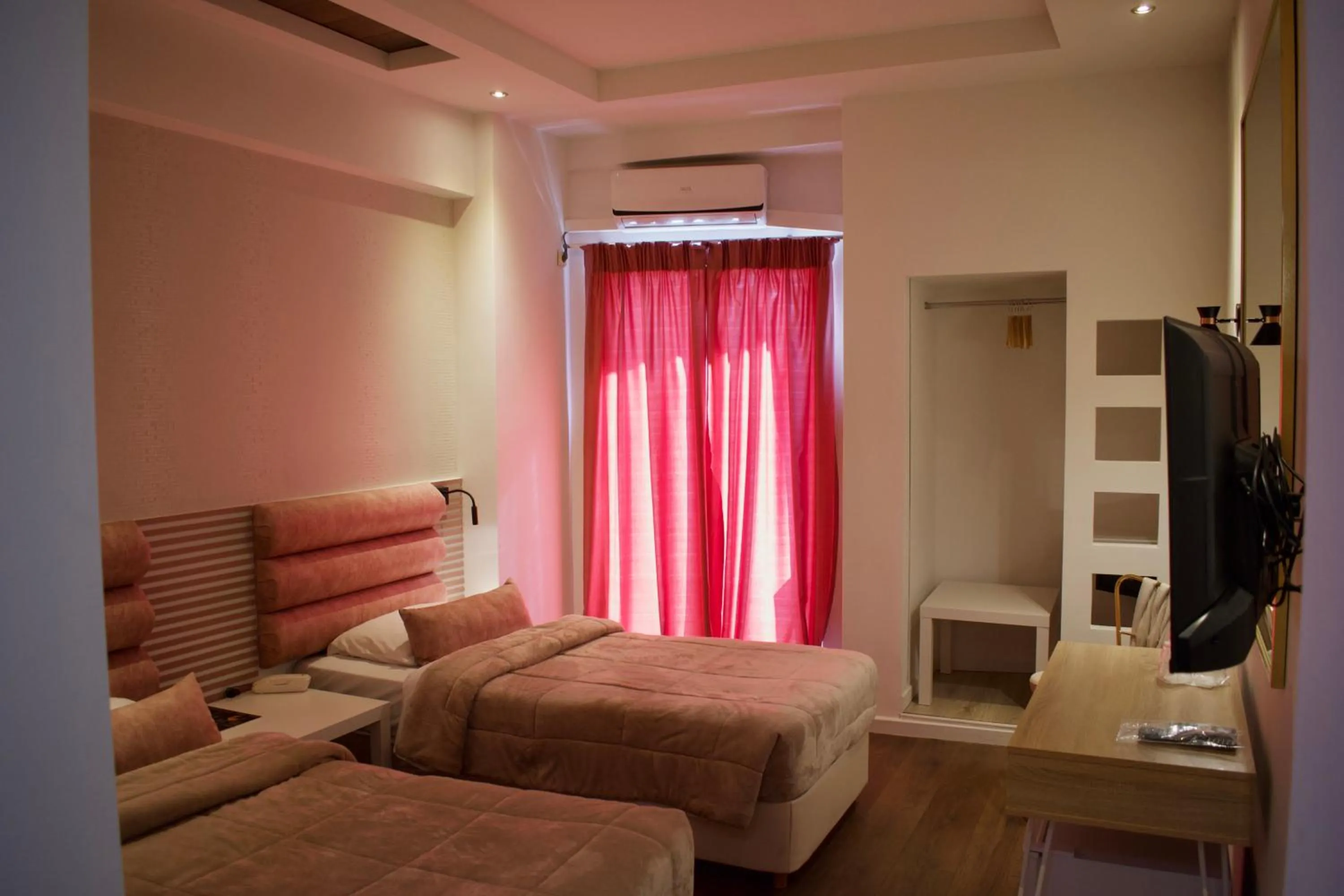 Bed in Minoa Athens Hotel
