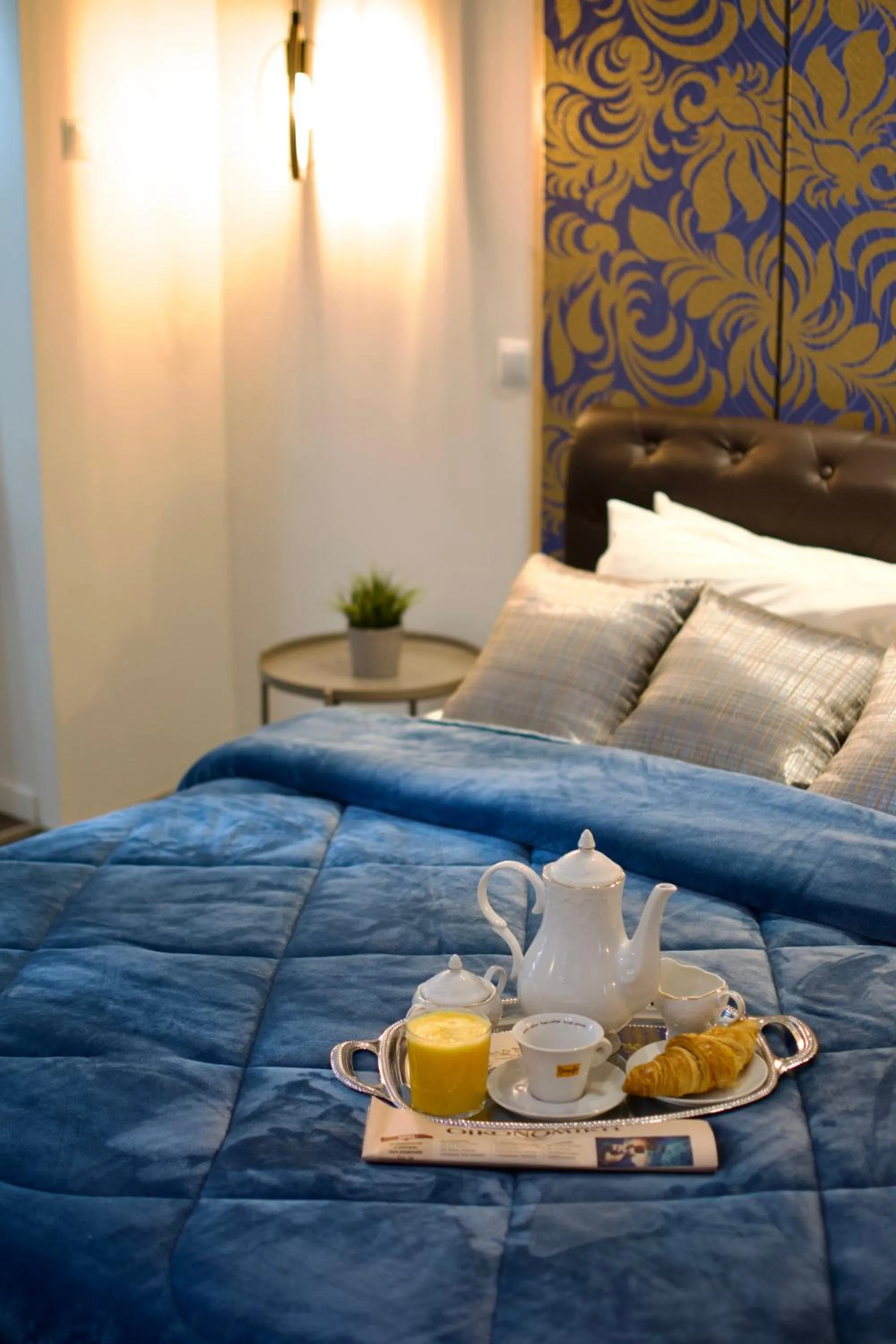 Bed in Minoa Athens Hotel