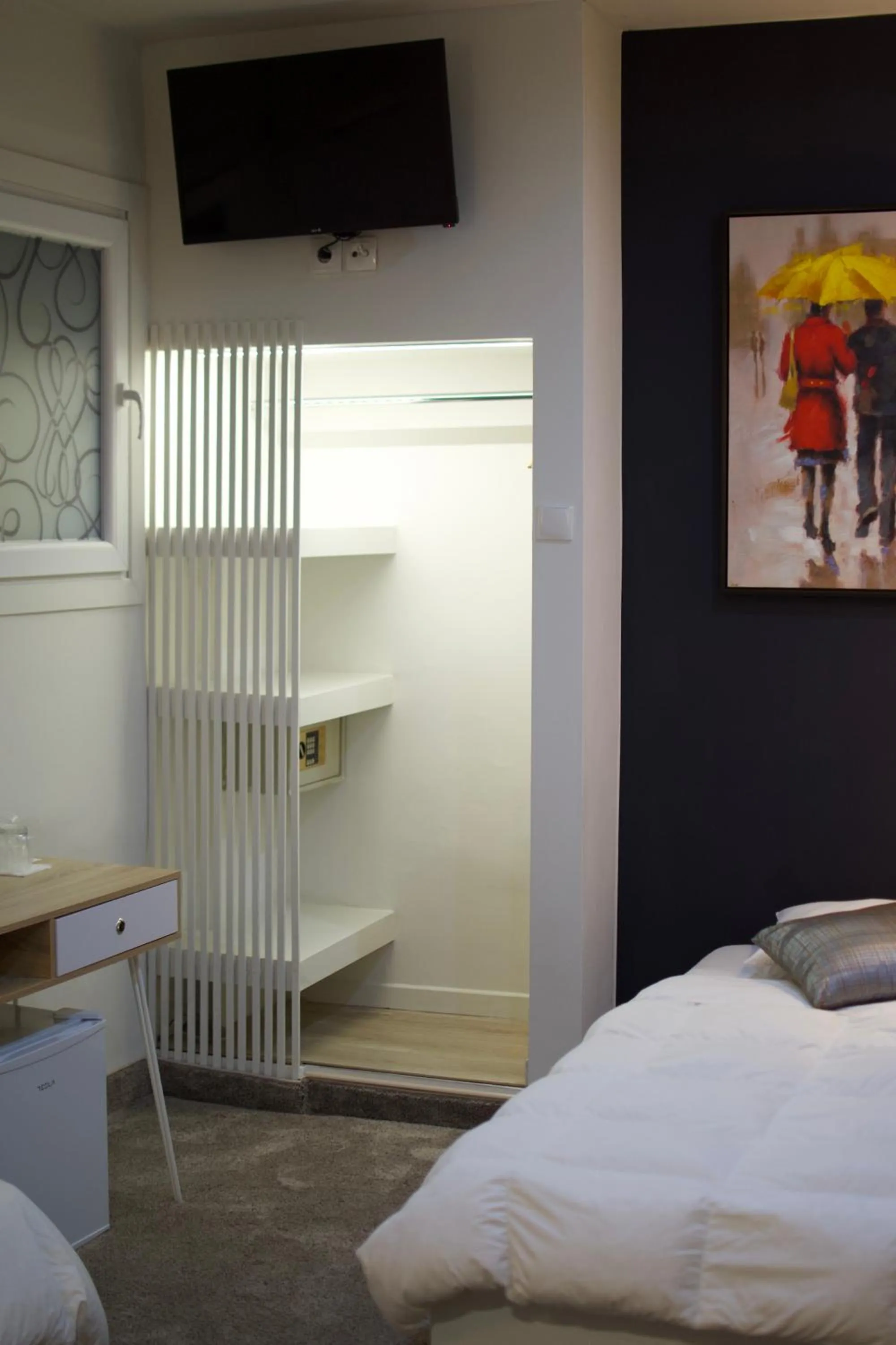 Bed in Minoa Athens Hotel