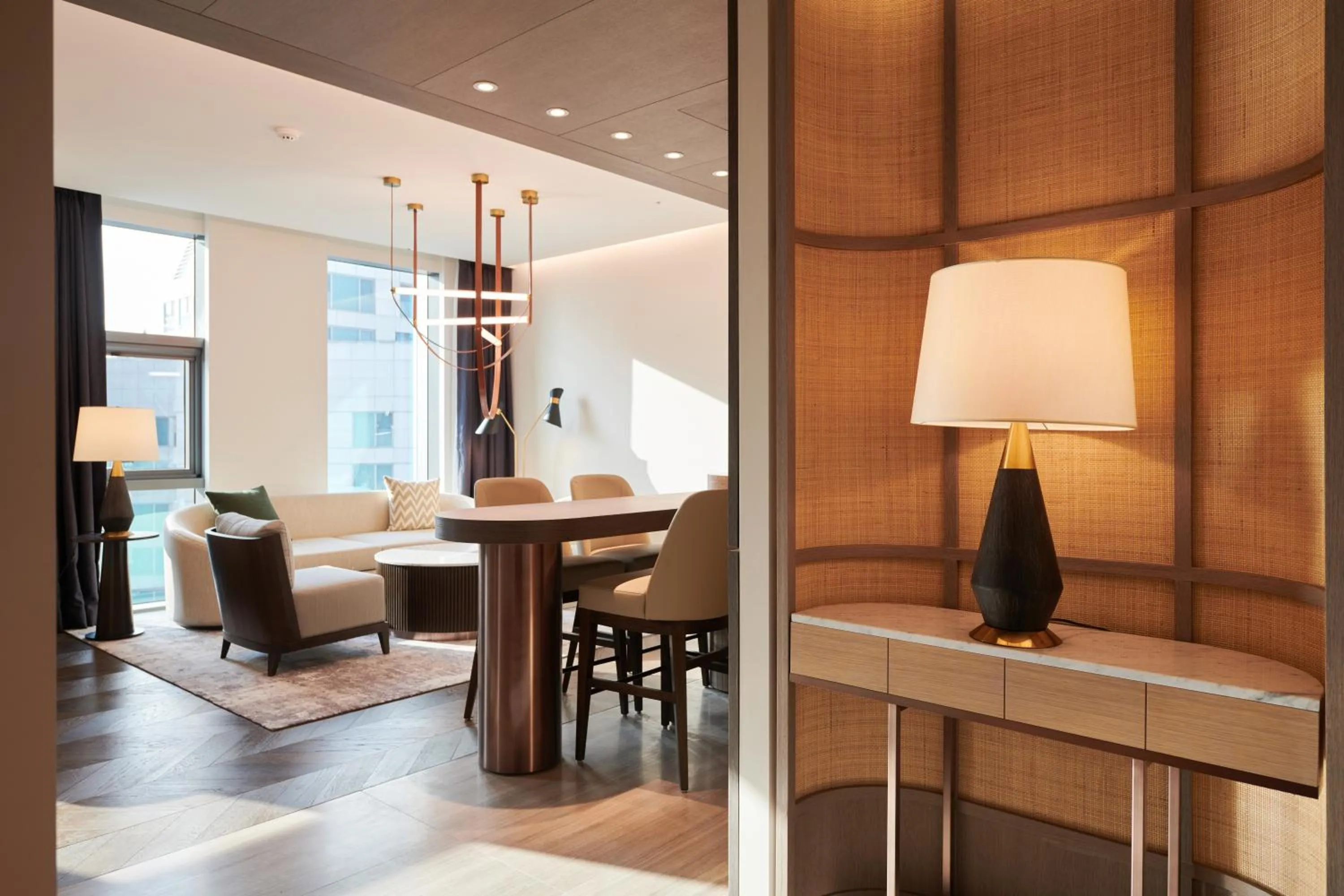 Living room in Nine Tree Premier ROKAUS Hotel Seoul Yongsan