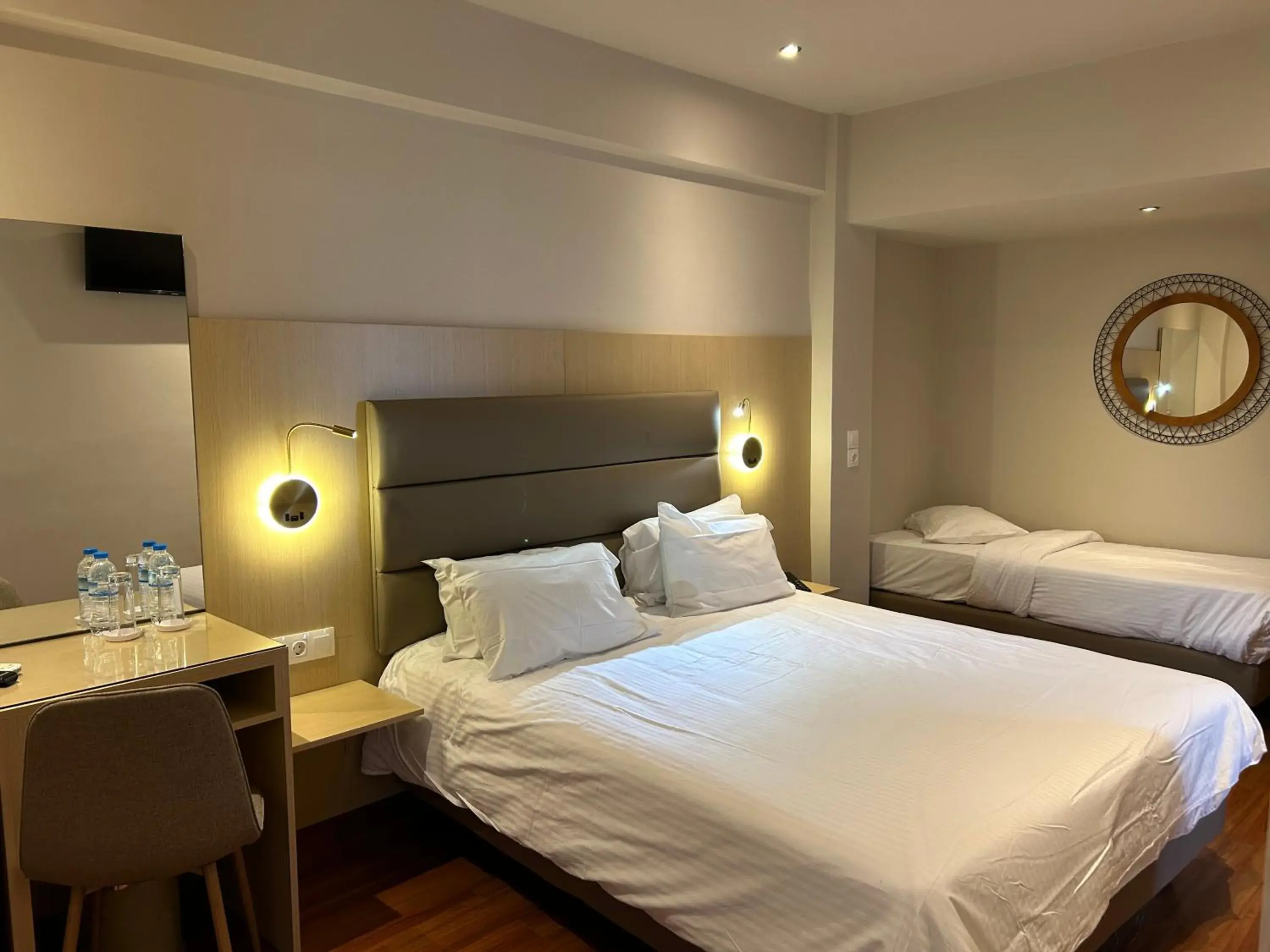 Bedroom, Bed in Anemoni Piraeus Hotel Bedroom, Bed in Anemoni Piraeus Hotel