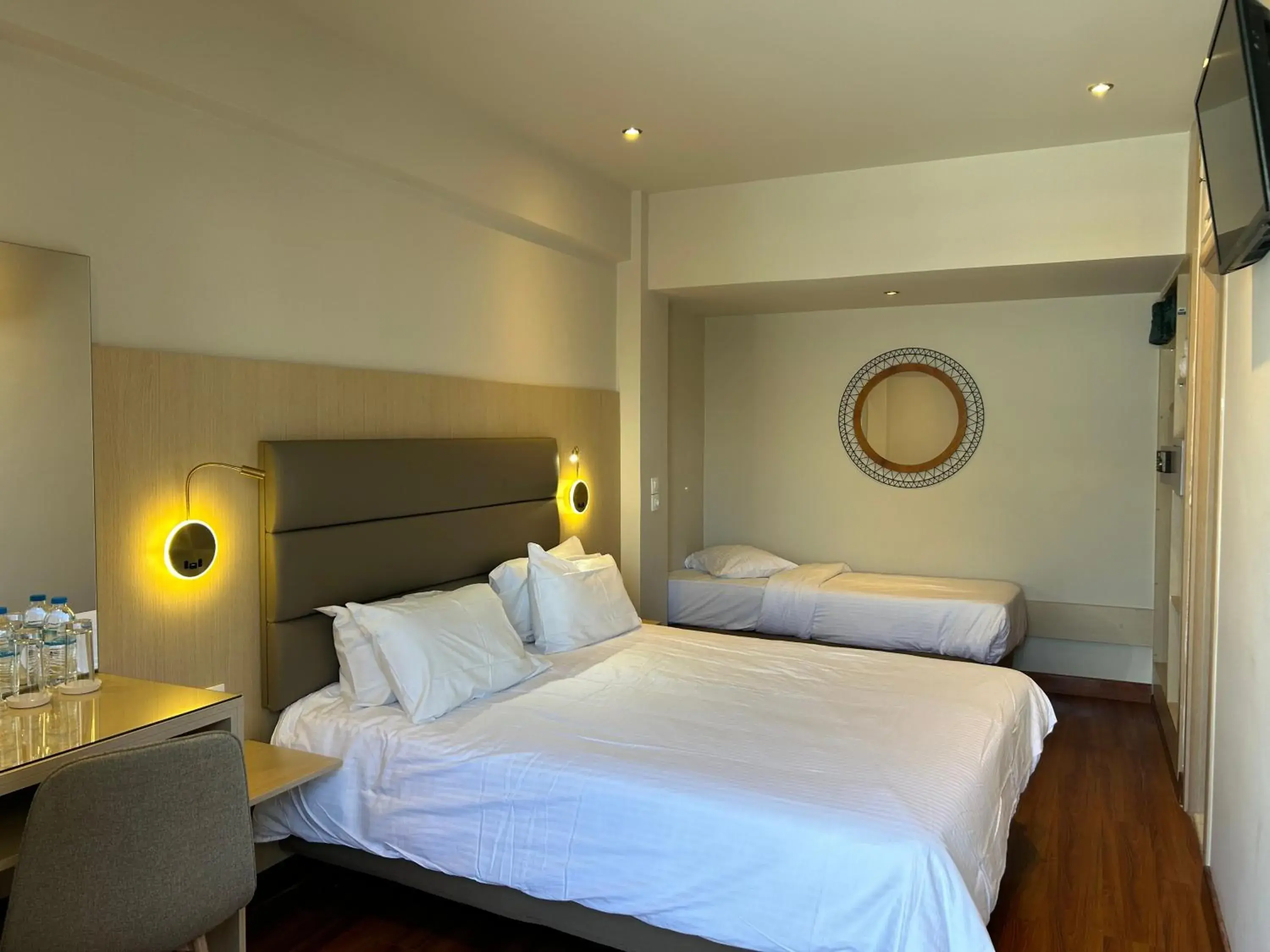 Bedroom, Bed in Anemoni Piraeus Hotel Bedroom, Bed in Anemoni Piraeus Hotel