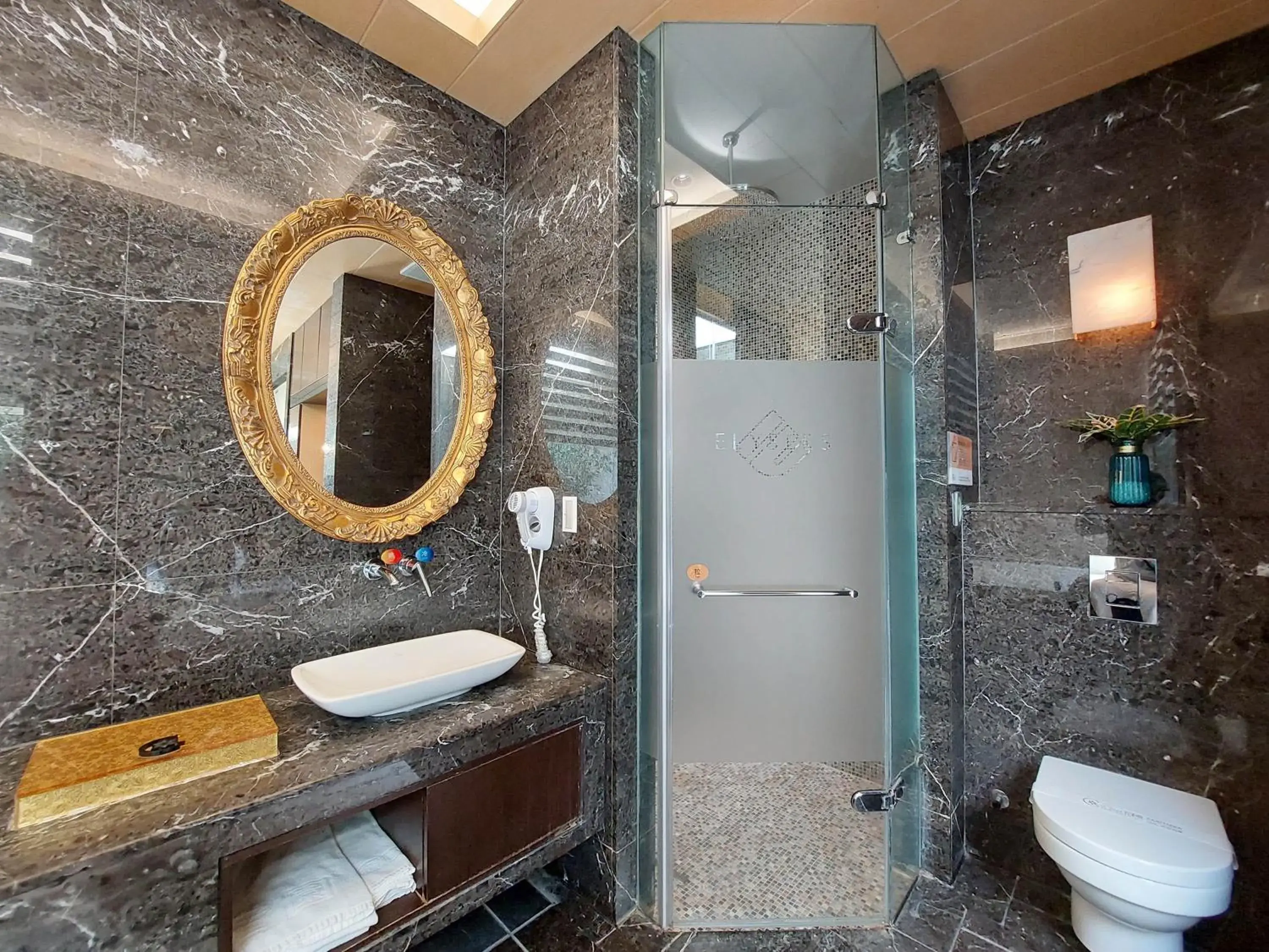 Shower in Elysees Motel Shower in Elysees Motel