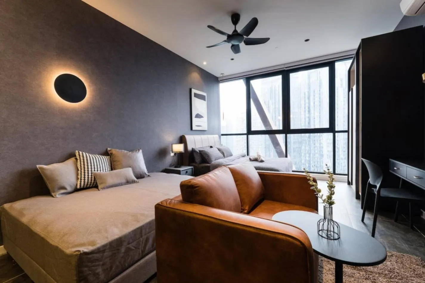 Bed in Scarletz Suites KLCC Twin Tower by Purple Orchid